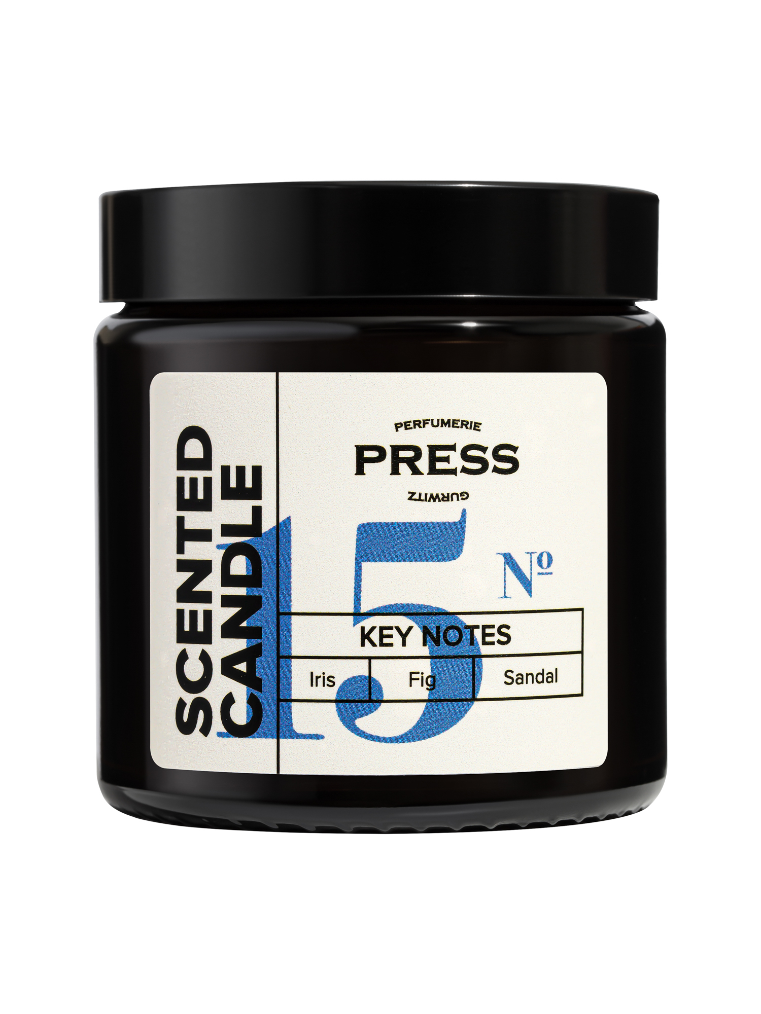Свеча №15 Press Gurwitz Perfumerie Ароматизированная с нотами ириса инжира и сандала натуральная - фото 1
