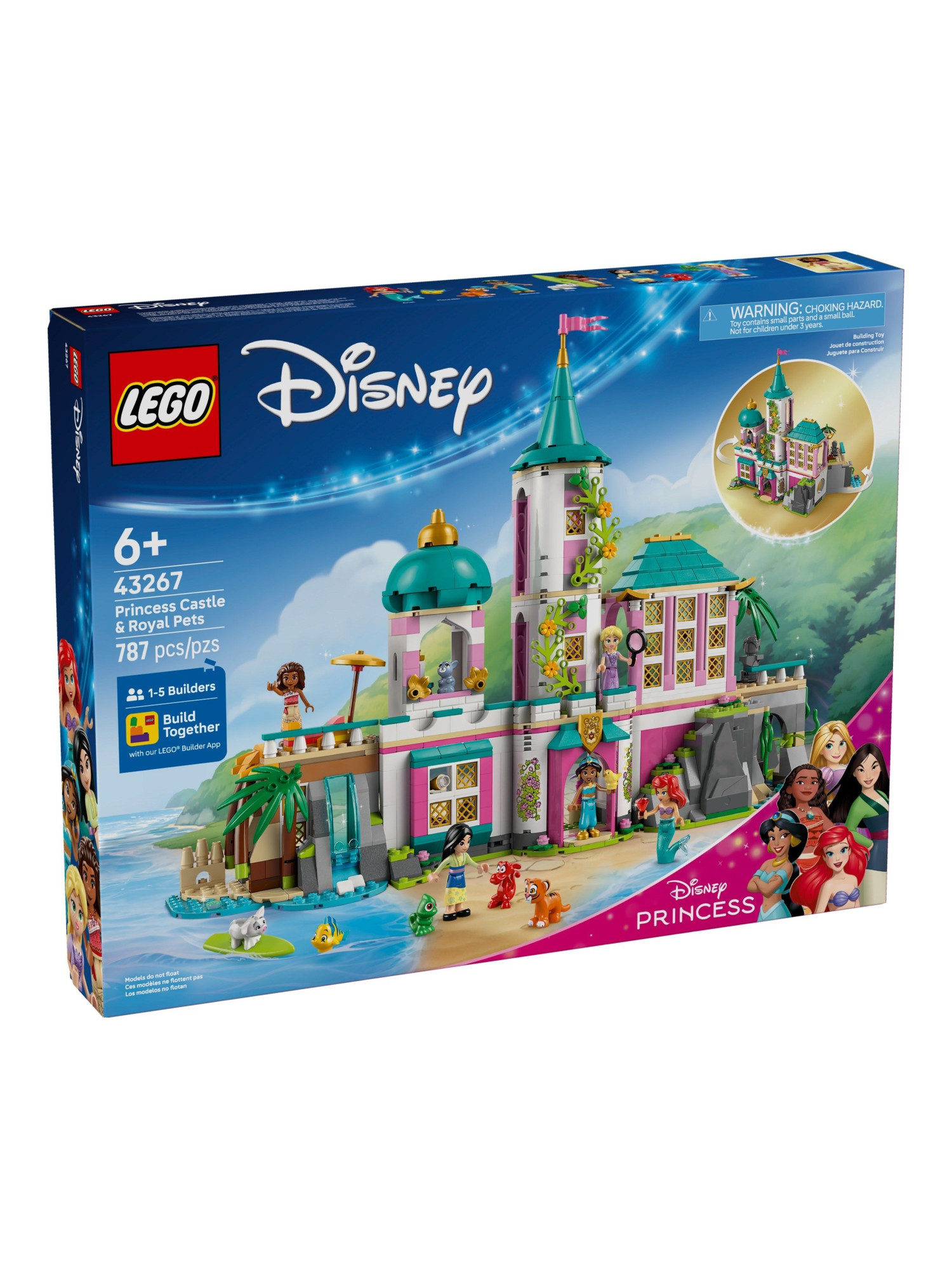 Конструктор LEGO Disney Princess Замок принцессы и питомцы 787 дет. - фото 1