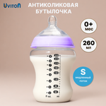 Бутылочка Uviton Natural 260 мл 1 шт. в ассортименте