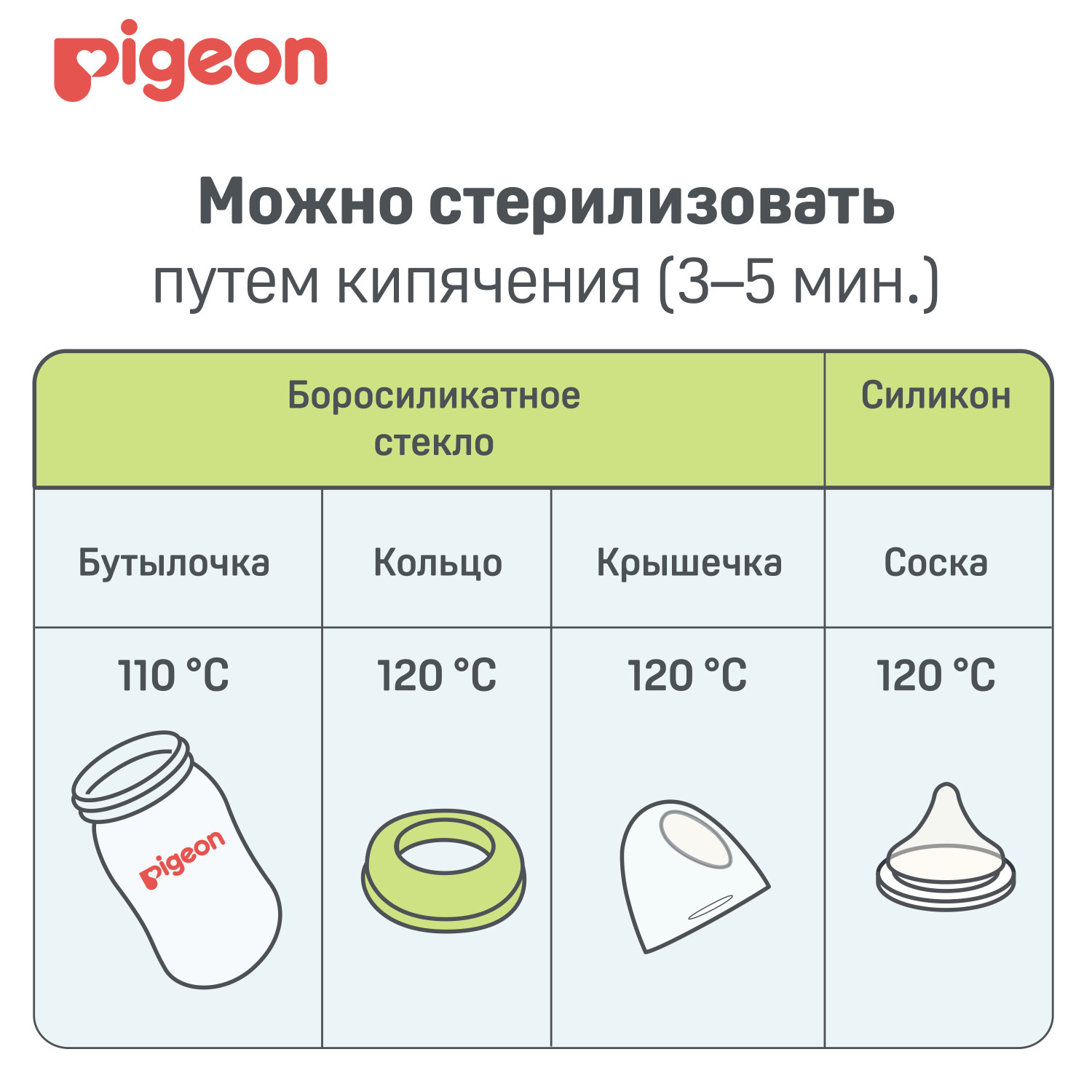 Бутылочка Pigeon 240 мл - фото 9