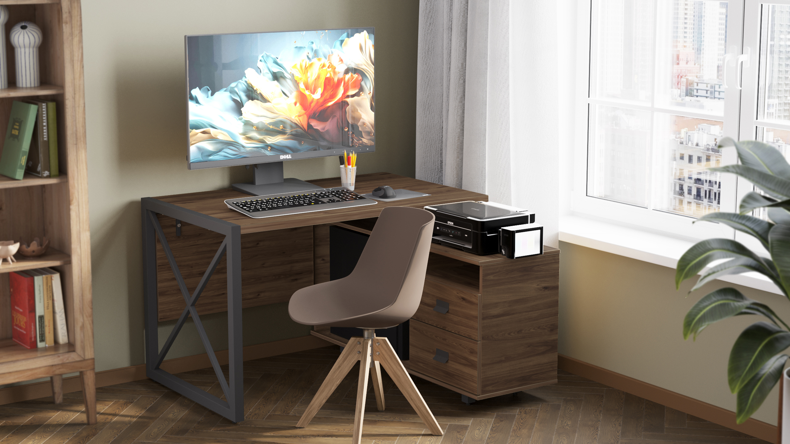 Письменный стол КАЛИФОРНИЯ МЕБЕЛЬ Хардвиг 1200 - фото 1