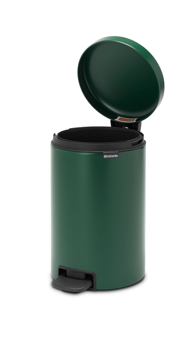 Бак мусорный Brabantia NewIcon с педалью зеленая сосна 12л 304040 - фото 6