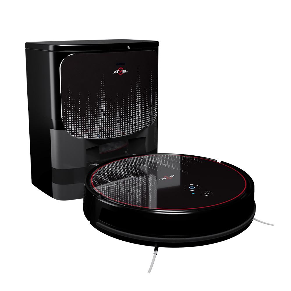 Робот пылесос Atvel R80 Base Black с базой самоочистки - фото 1