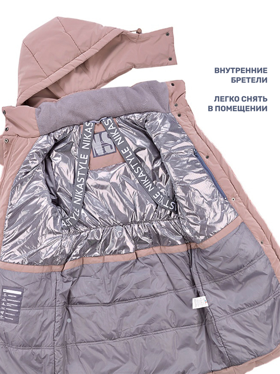 Пальто NIKASTYLE 6з9024 какао - фото 17