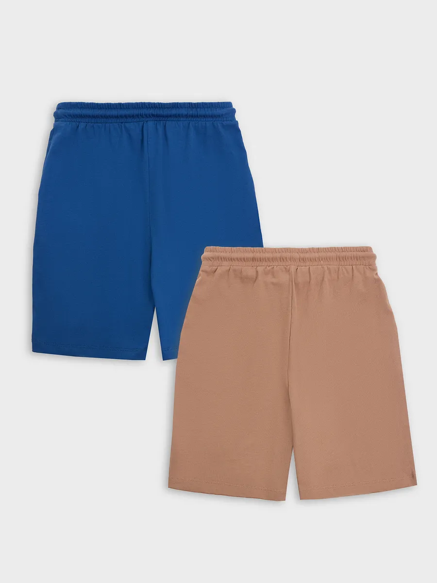 Шорты 2 шт Mark Formelle (Марк Формэль) 133330-2/полуночно -синий +молочный шоколад +печать - фото 10