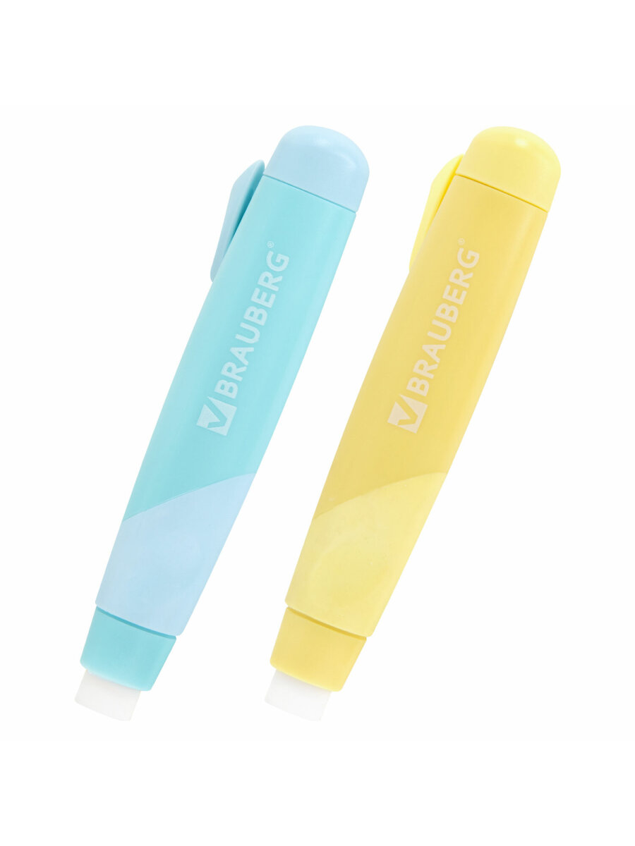 Ластик Brauberg Пастельные цвета 2 шт. - фото 8