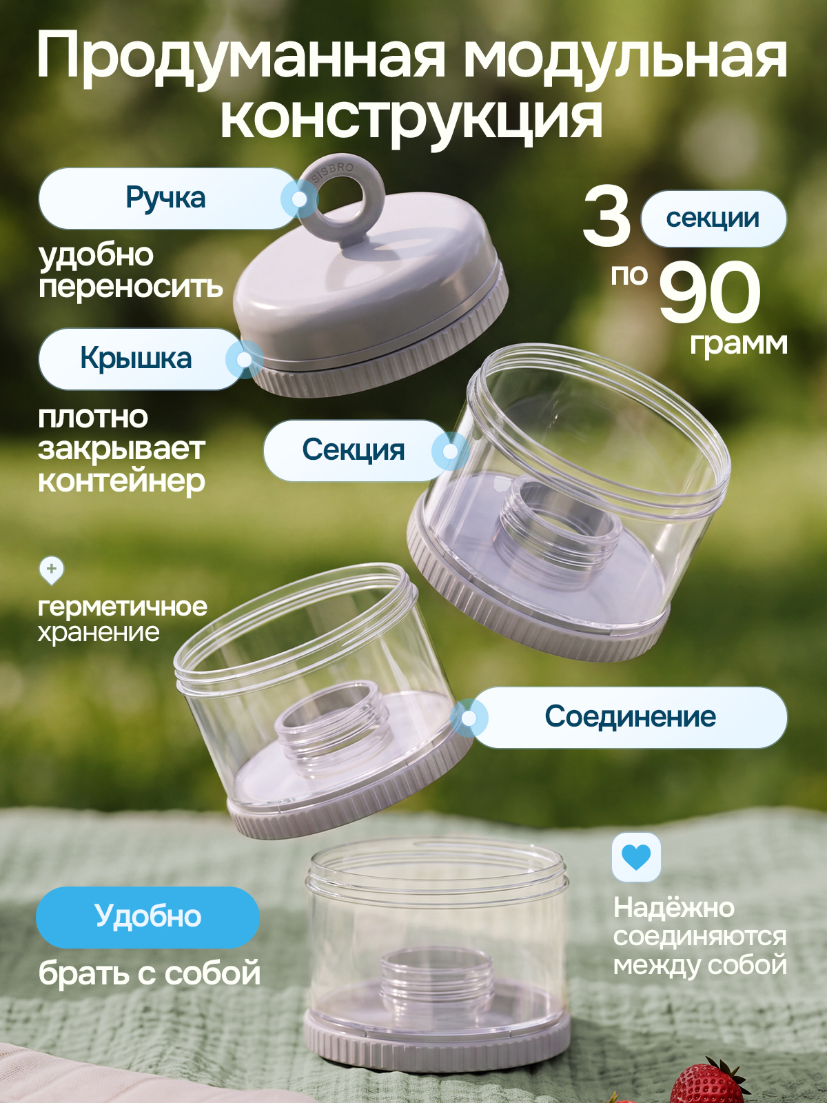 Контейнер для грудного молока SISBRO - фото 2