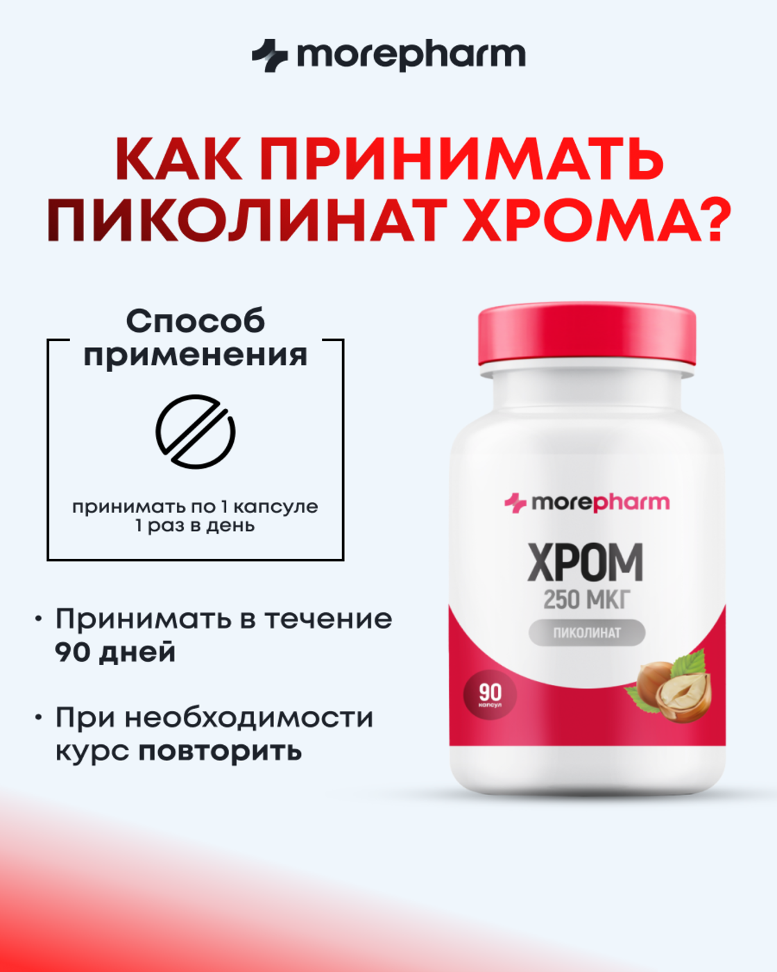 БАД morepharm Хрома пиколинат таблетки для похудения и снижения аппетита - фото 6