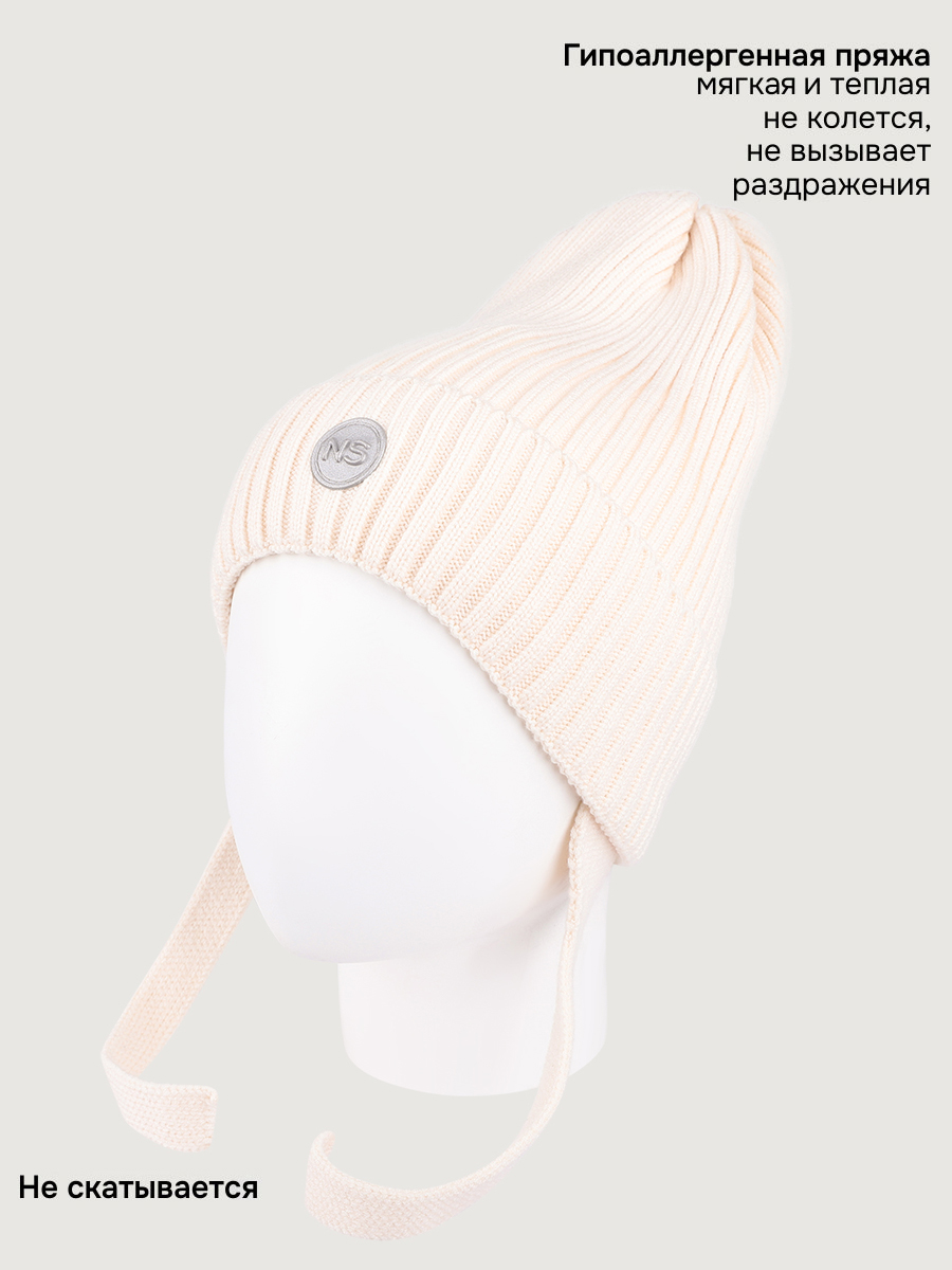 Шапка NIKASTYLE 11м21226 молоко - фото 3