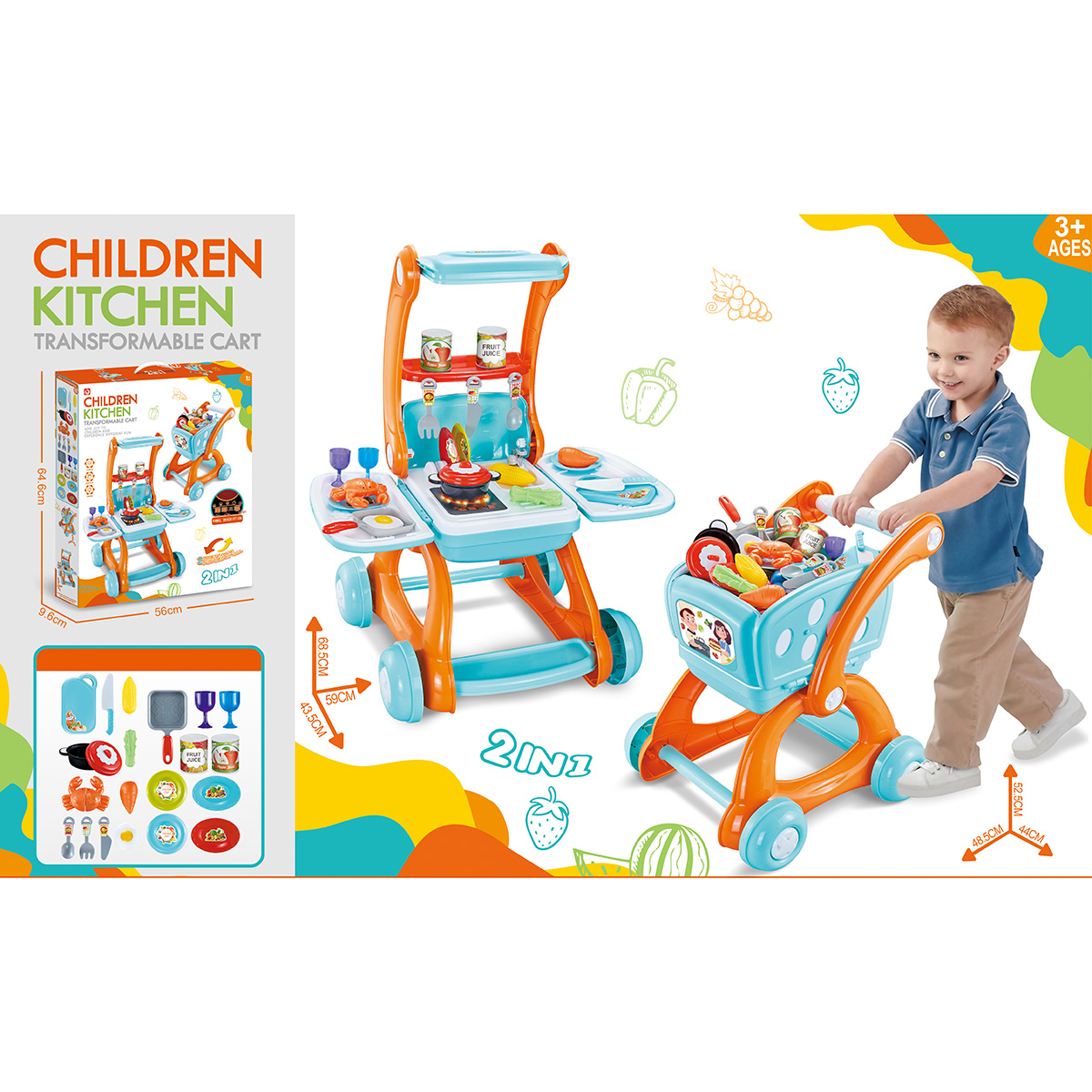 Игровой набор Veld Co тележки и корзинки - фото 23