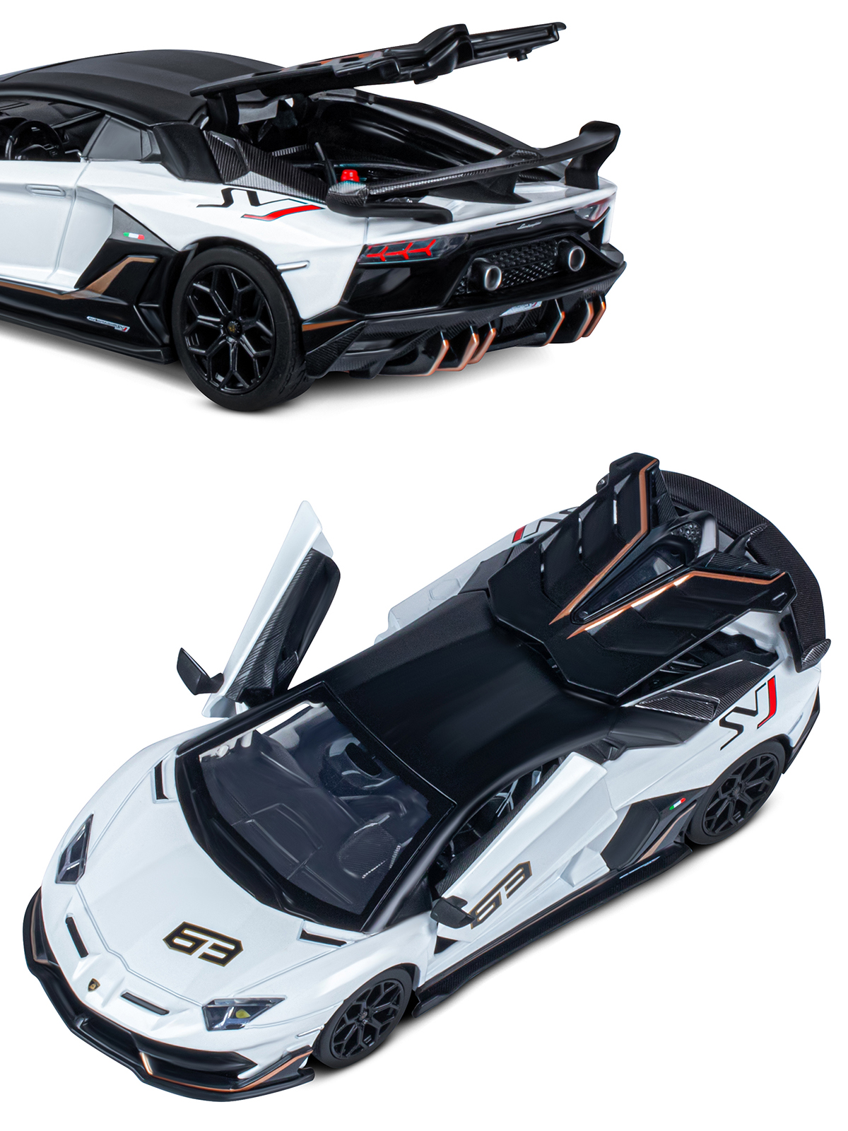 Автомобиль АВТОпанорама Lamborghini Aventador SVJ 1:24 JB1251510 - фото 10
