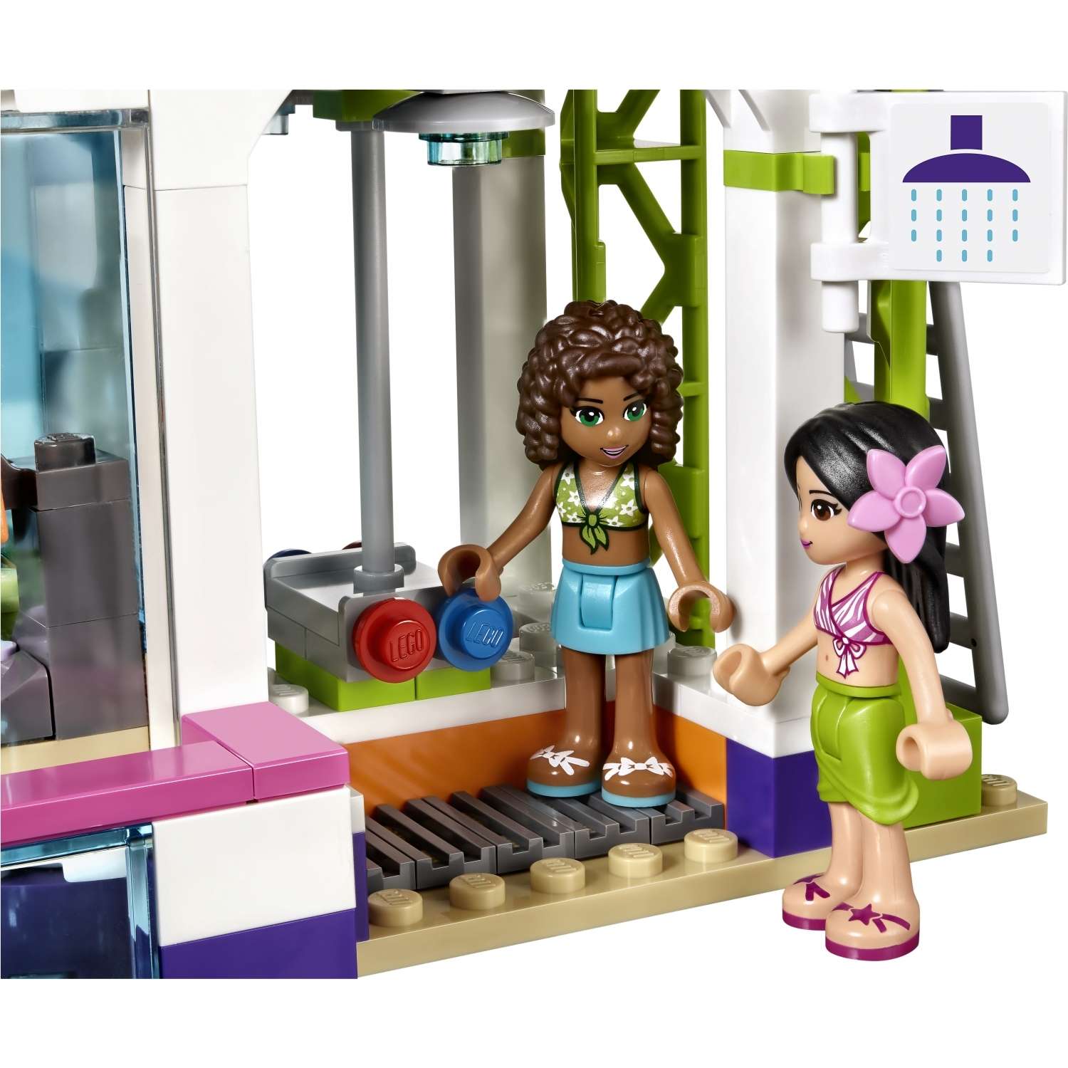 Конструктор LEGO Friends Летний бассейн блочный - фото 10