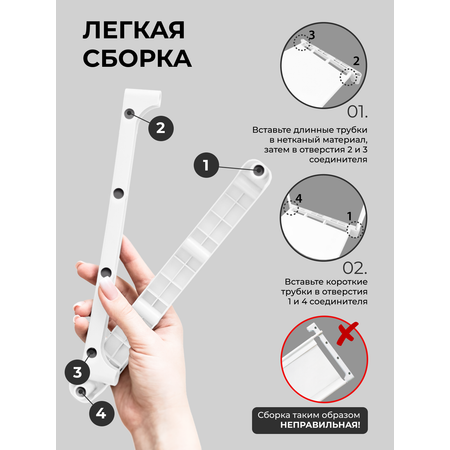 Стеллаж BEVELIX Белый