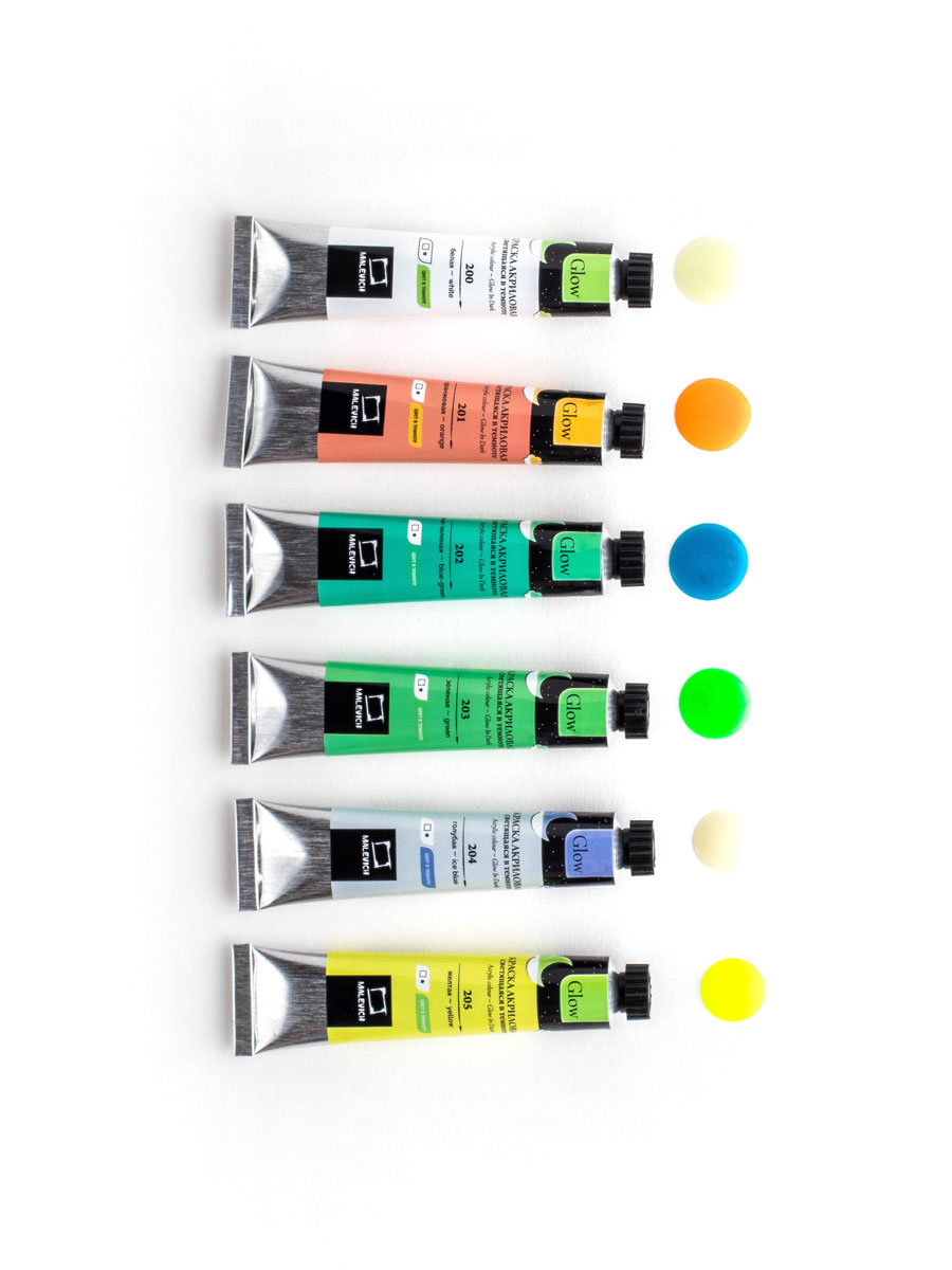 Краски акриловые Малевичъ 6 цв. - фото 11