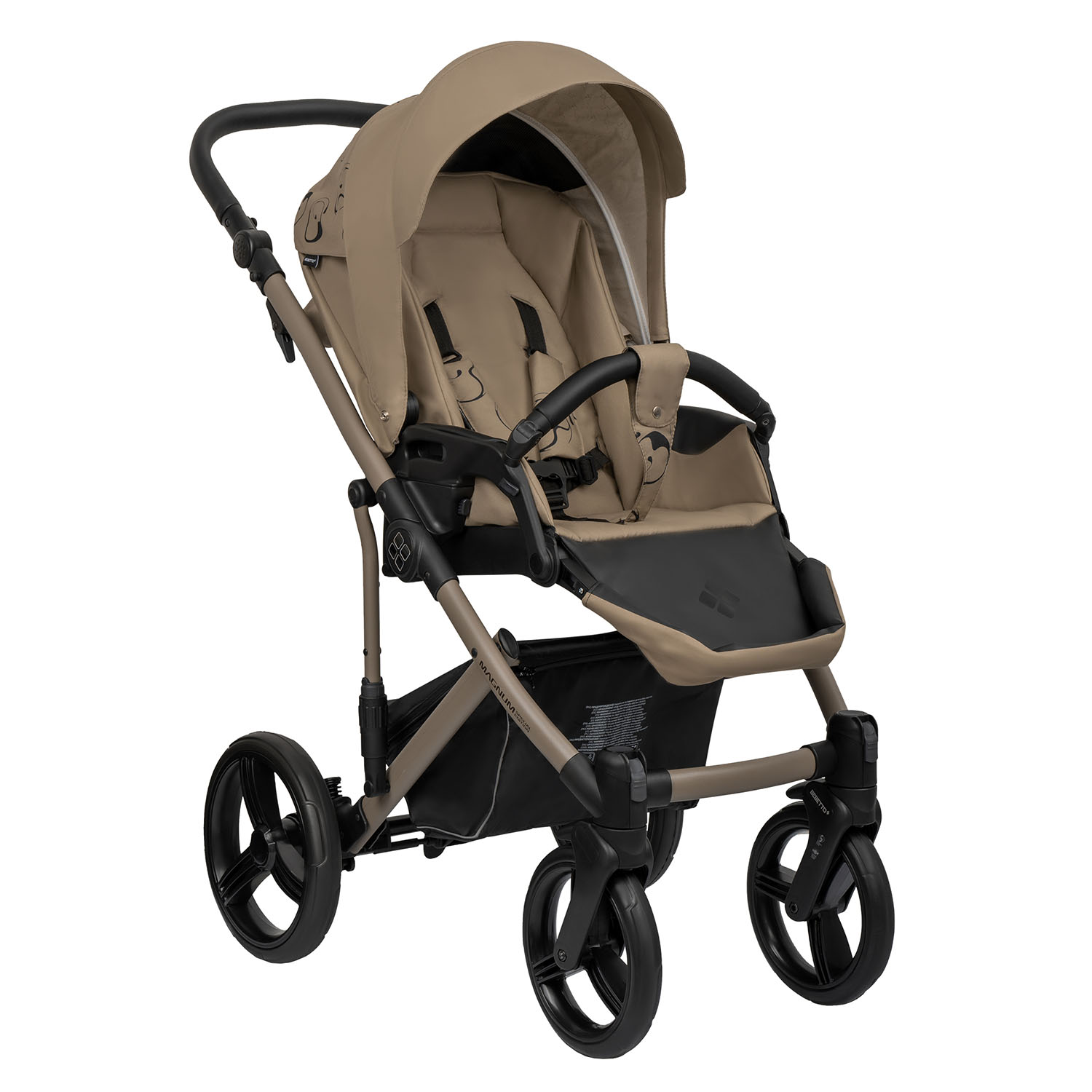 Коляска 2в1 Bebetto Magnum Light SE бежевый - фото 6