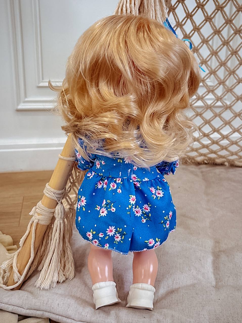 Кукла классическая СТРАНА КУКОЛ большая говорящая в платье высота 40 см 23-06.3 - фото 10