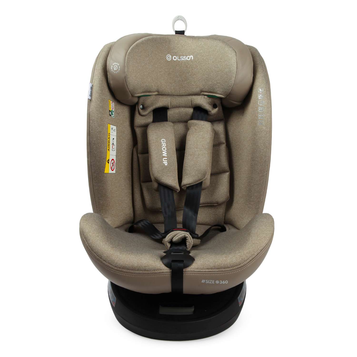 Автокресло Olsson Grow Up Beige Isofix 0+/1/2/3 (0-36 кг) - фото 23