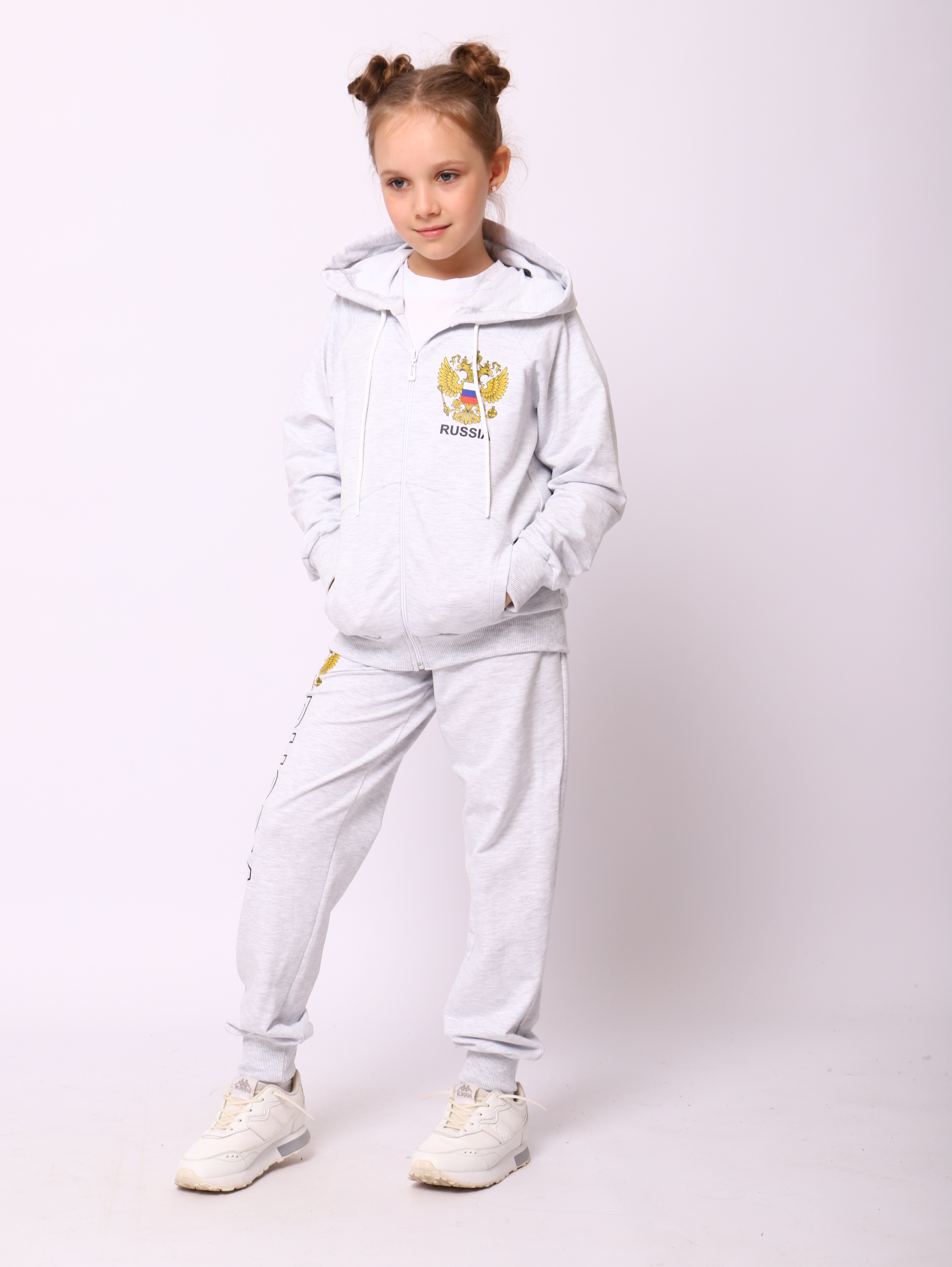 Костюм ЛАДОШКИ Костюм Марафон Серый Меланж - фото 21