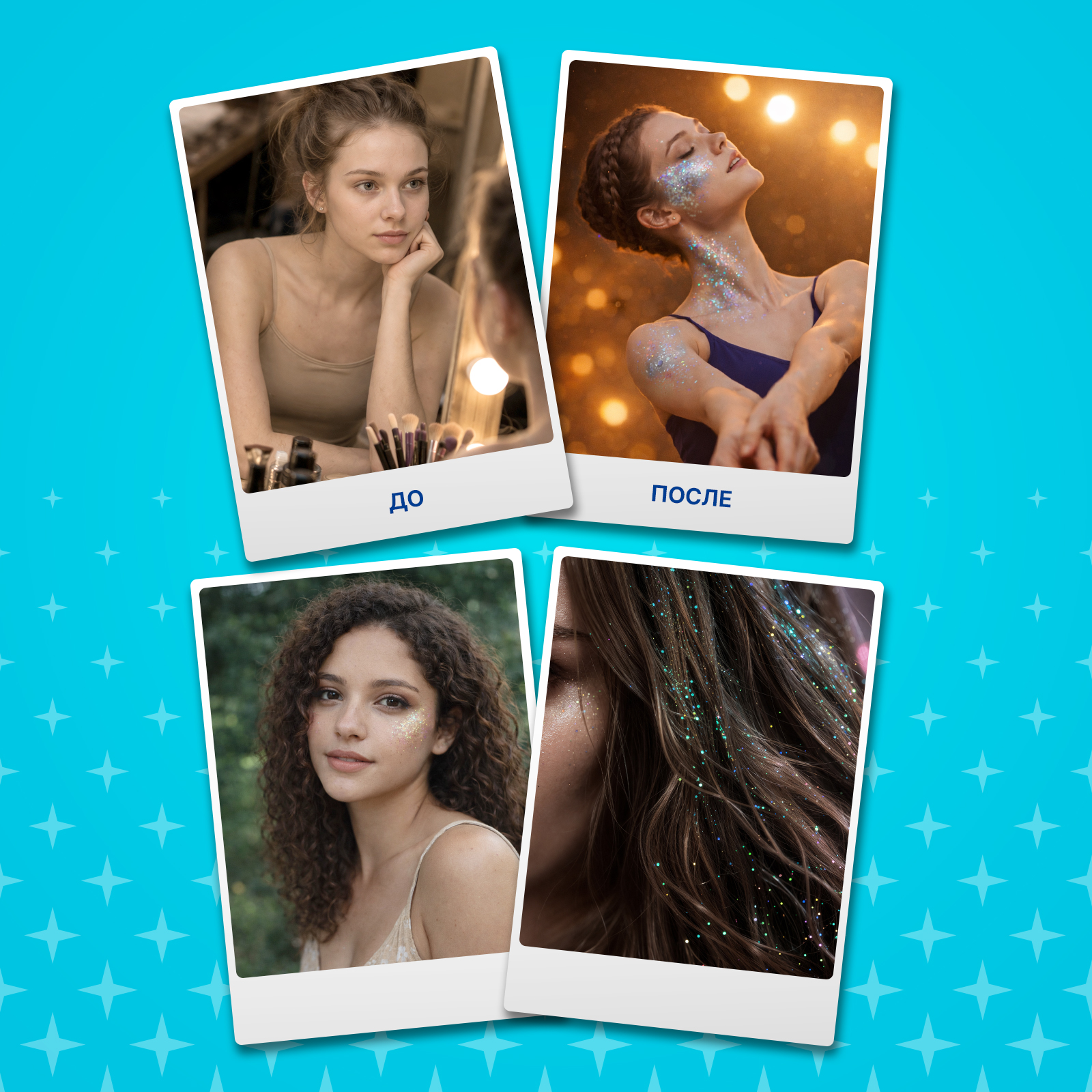 Глиттер шиммер для тела ХОББИЛАБ Магическое озеро 30 г - фото 6