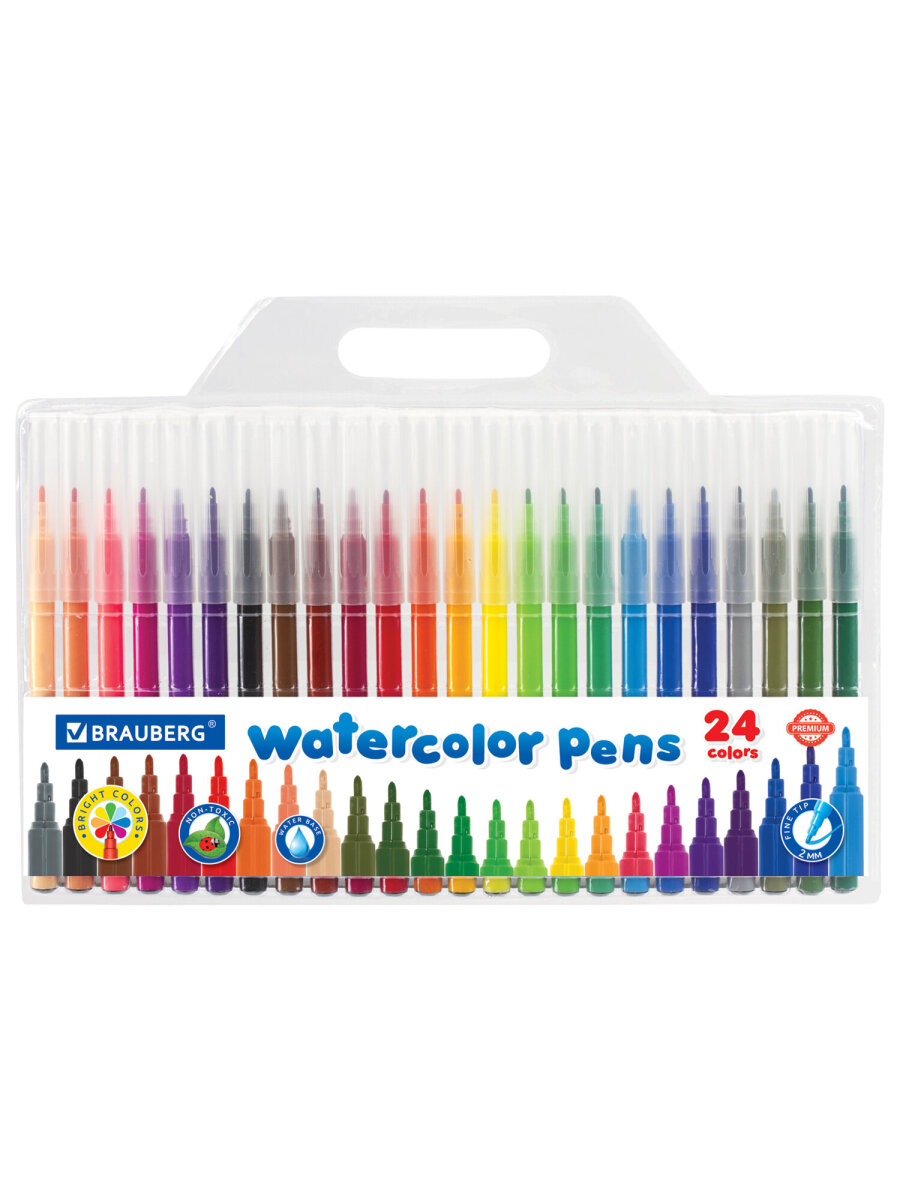 Фломастеры Brauberg 24 цв. - фото 7