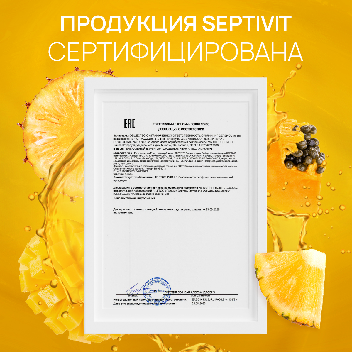 Гель SEPTIVIT Тропический коктейль 5000 мл - фото 8