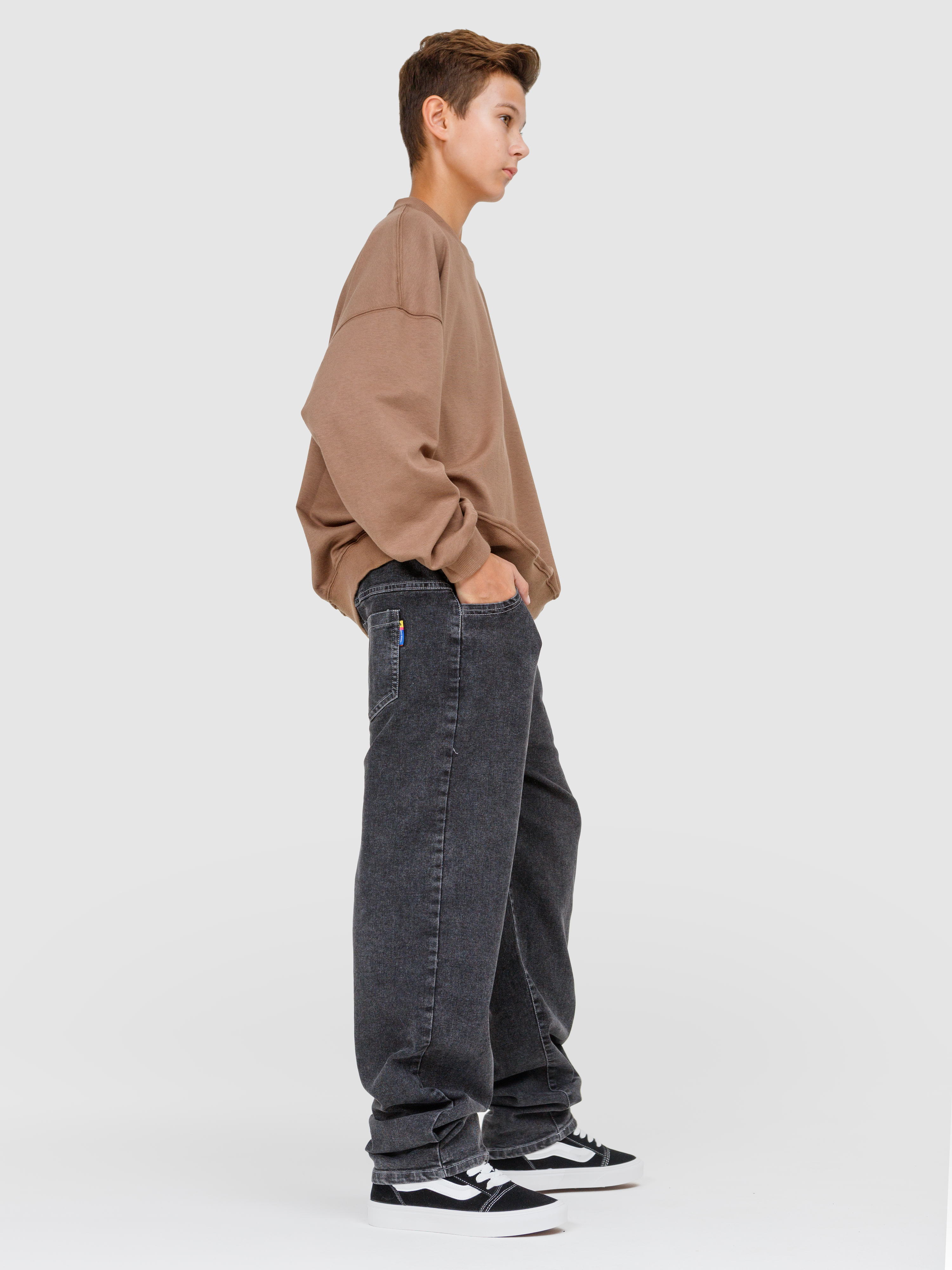 Джинсы-багги СИНИЙ МИР WM5515-F63 - фото 8