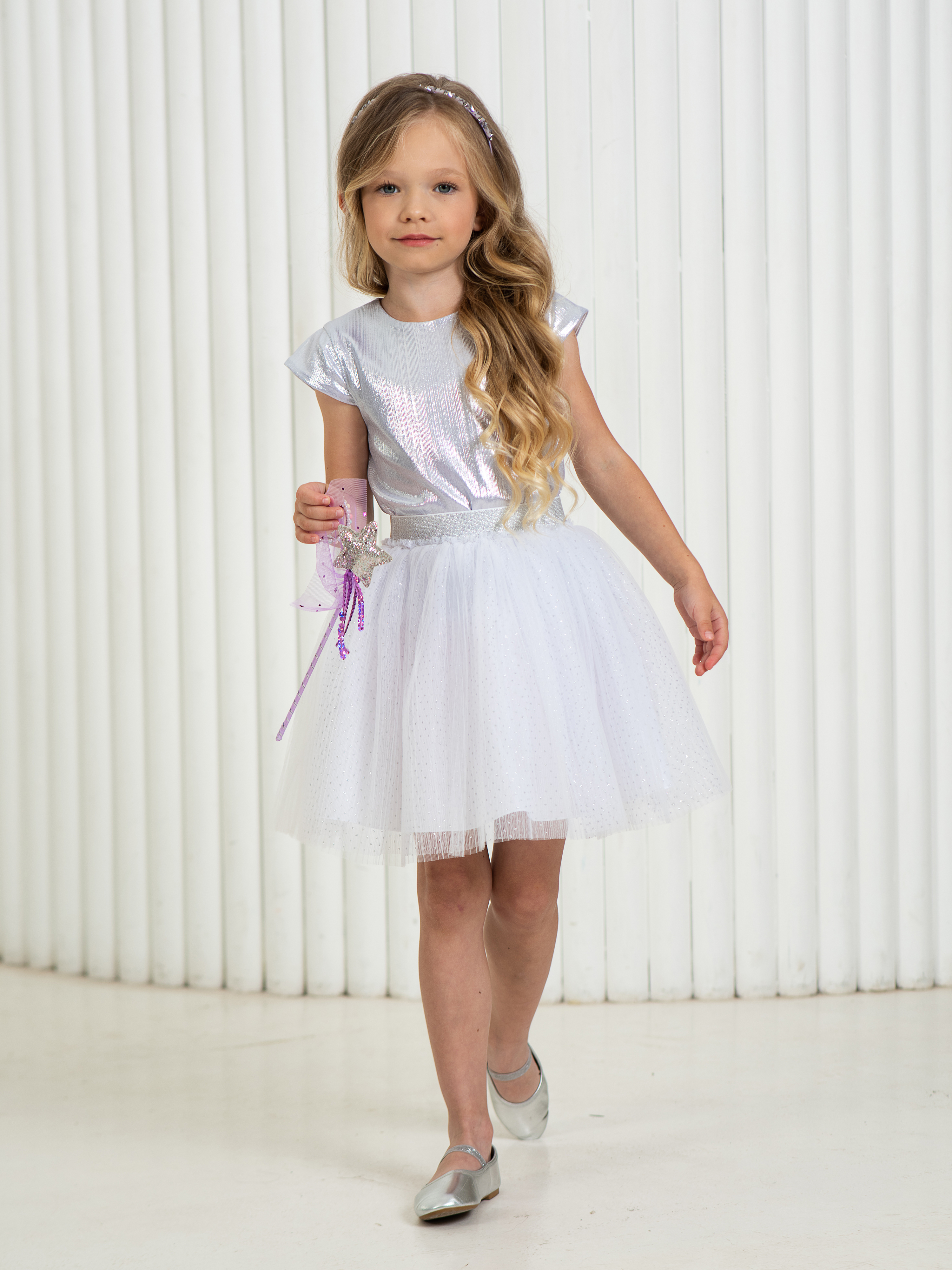 Юбка LisaWeta S-142 белый - фото 8