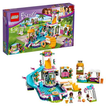 Конструктор LEGO Friends Летний бассейн блочный