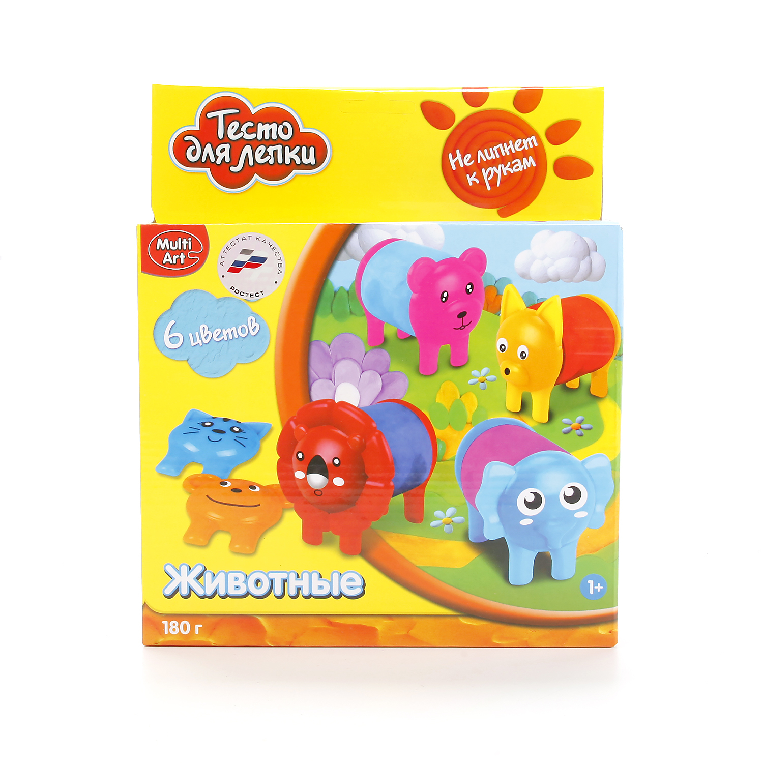 Тесто для лепки Multiart 6 цв. - фото 1