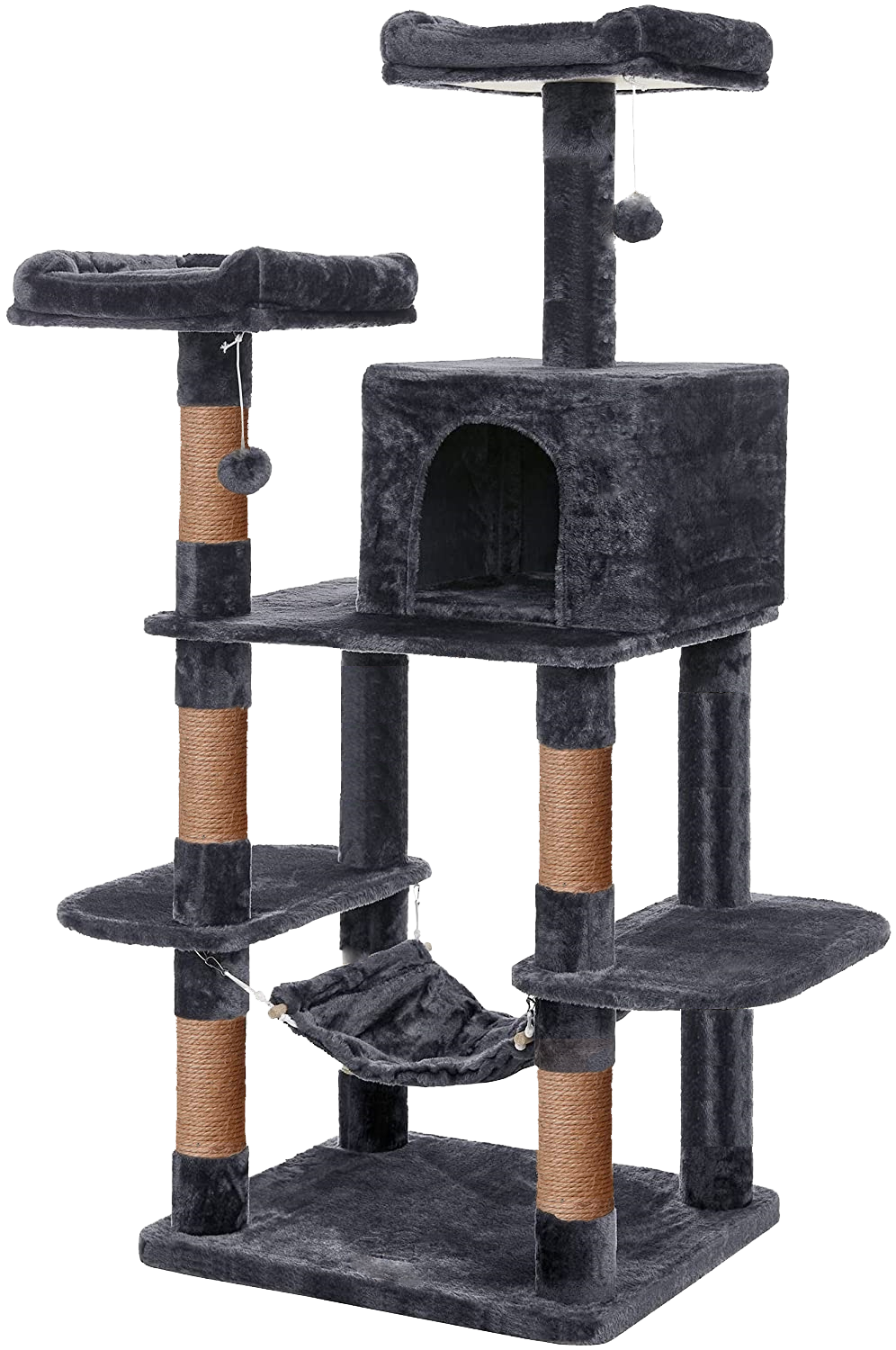 Игровой комплекс для кошек дом Pet БМФ Черный - фото 1