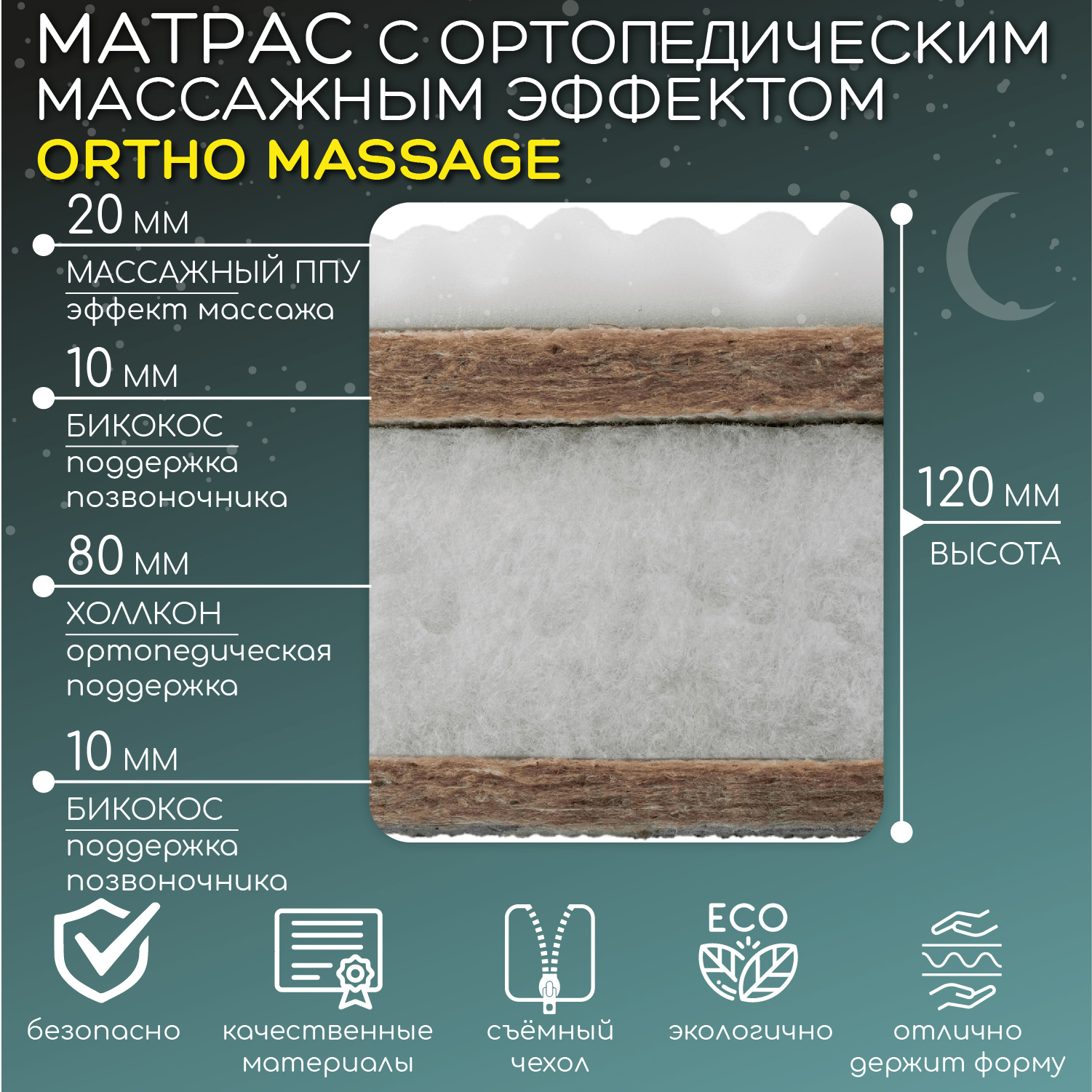 Матрас Amarobaby Ortho Massage - фото 3
