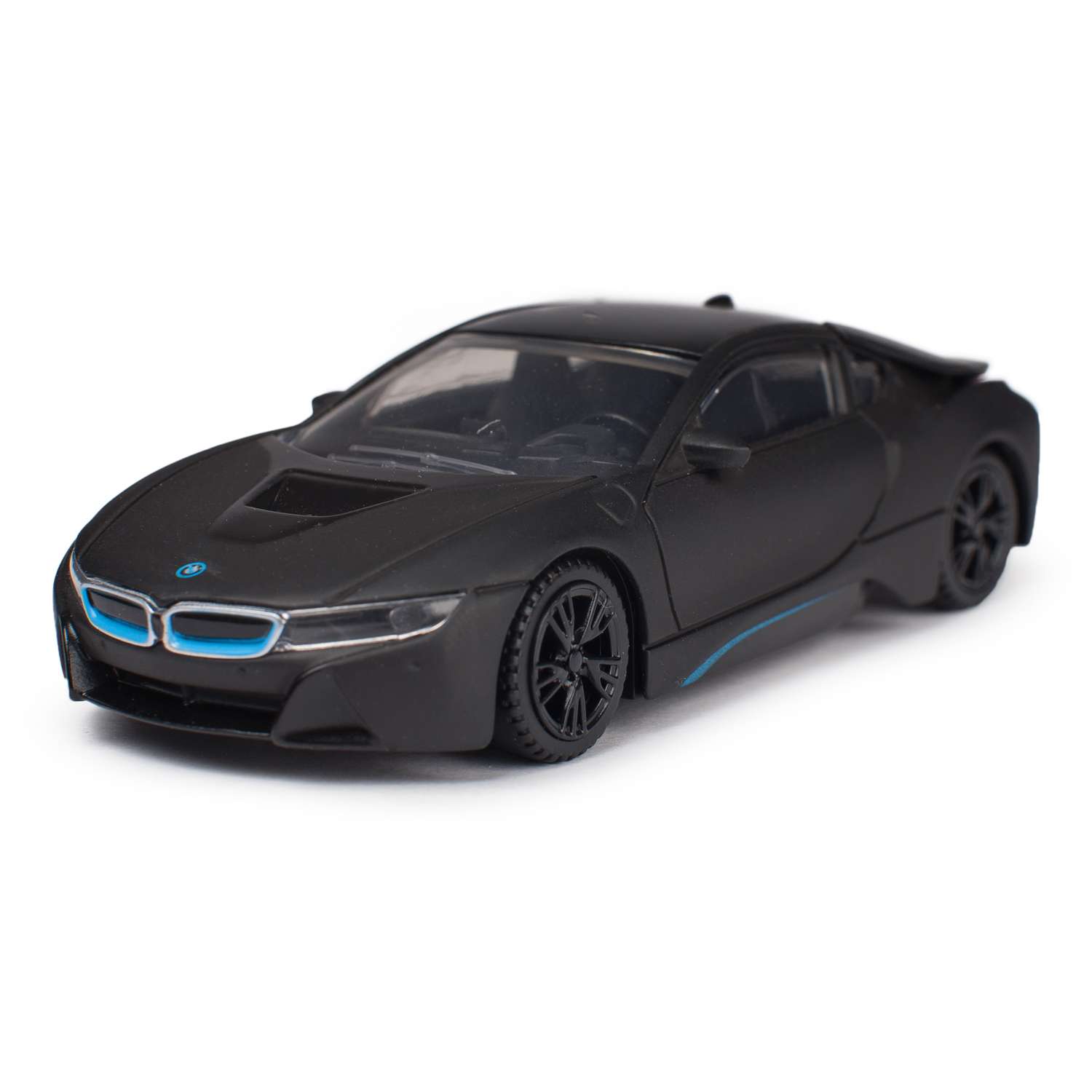 Автомобиль Rastar BMW i8 1:43 черный 58400 - фото 1