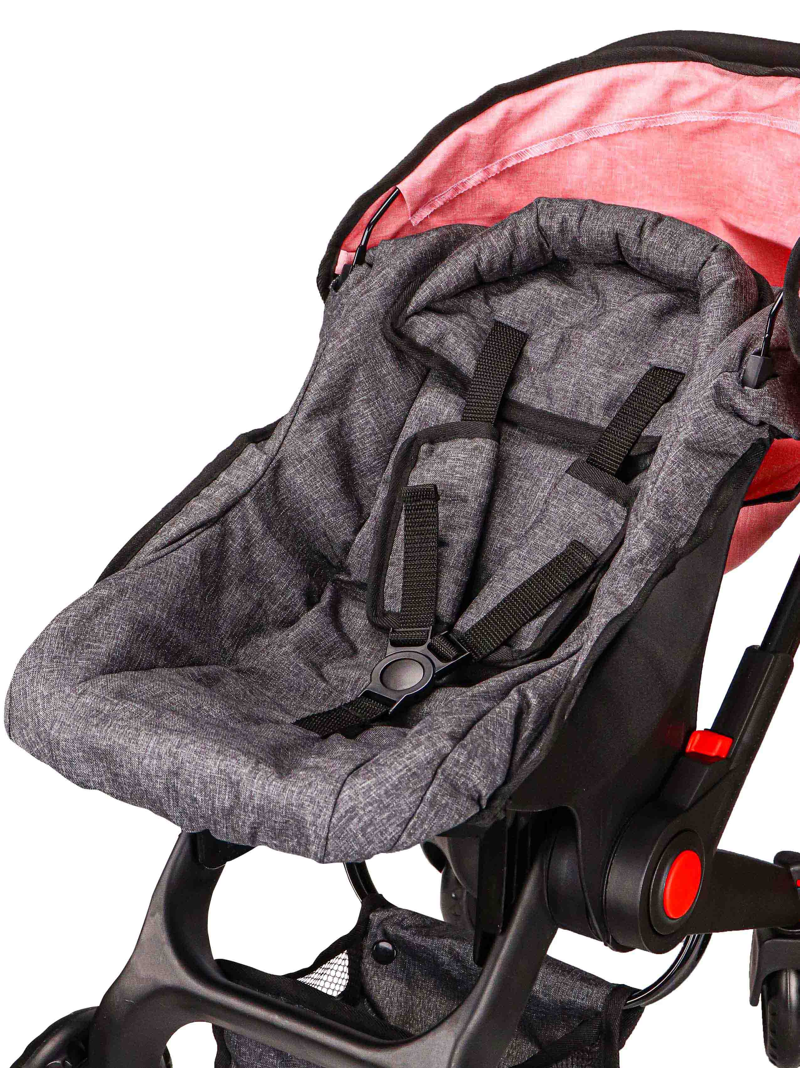 Коляска-трансформер для кукол Рыжий кот 9706-A - фото 6