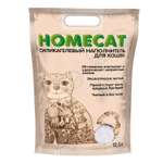 Наполнитель для кошачьих туалетов HOMECAT стандарт силикагелевый без запаха 12.5л