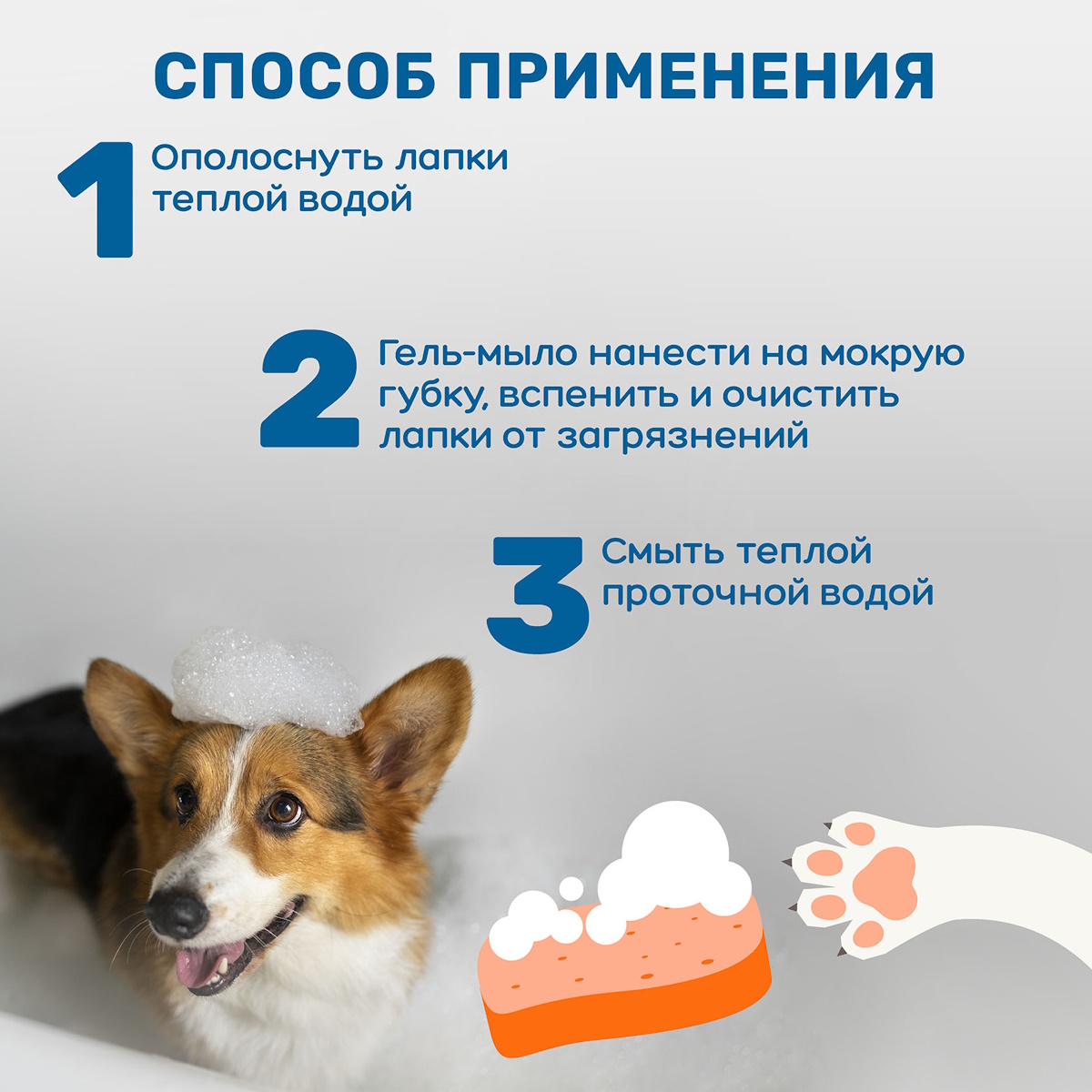 Гель-мыло для мытья лап животных ZOORIK защита и питание с экстрактом золотой сосны 1000 мл - фото 10