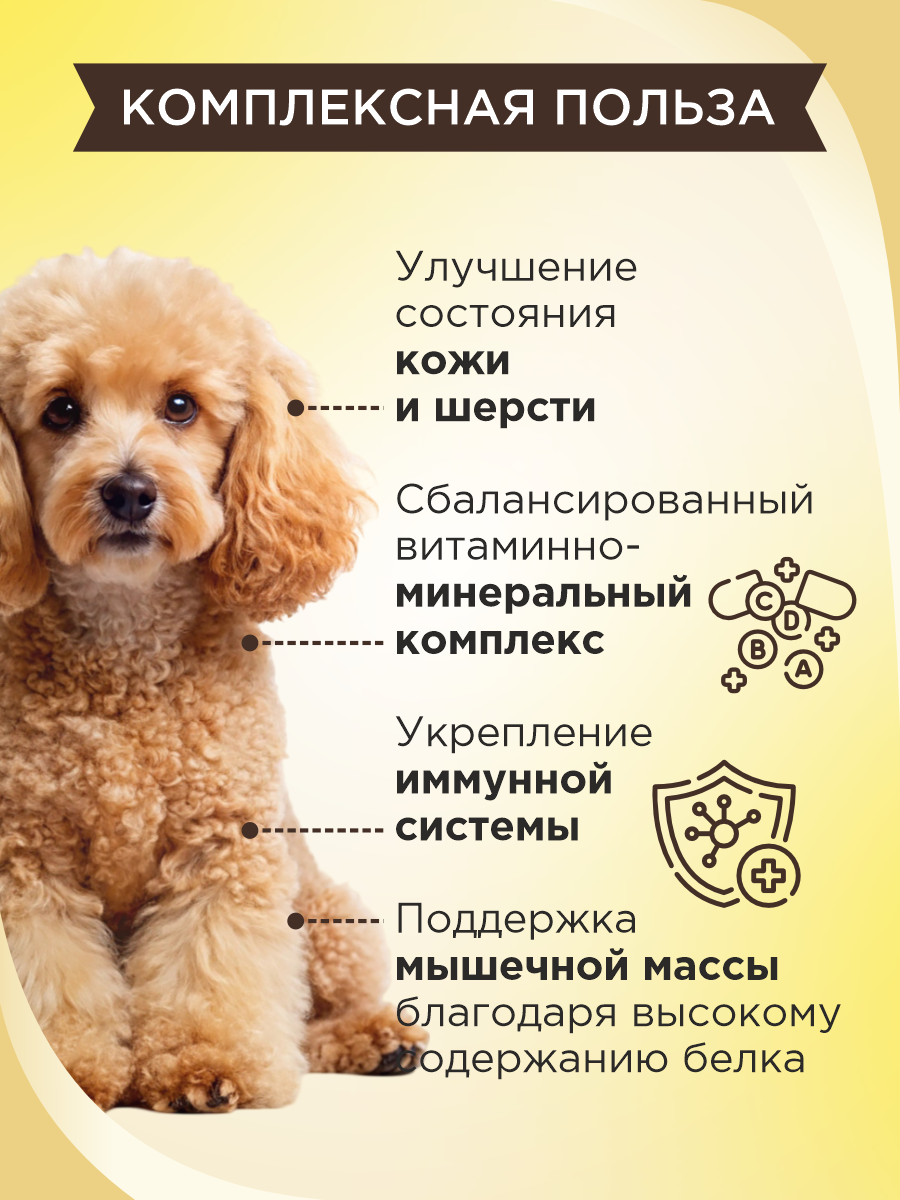 Полезное лакомство для собак GOODR DOG со вкусом творога и сметаны 90 таб. - фото 3