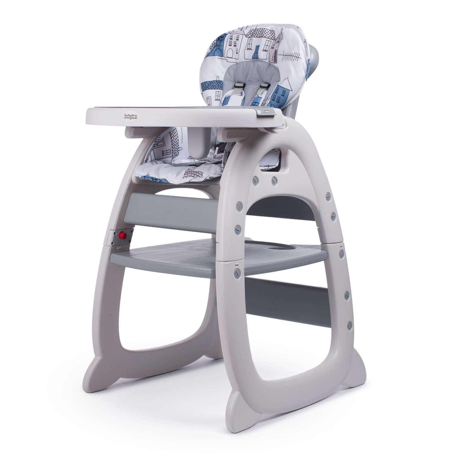 Стульчик для кормления Babyton City Grey трансформер - фото 1