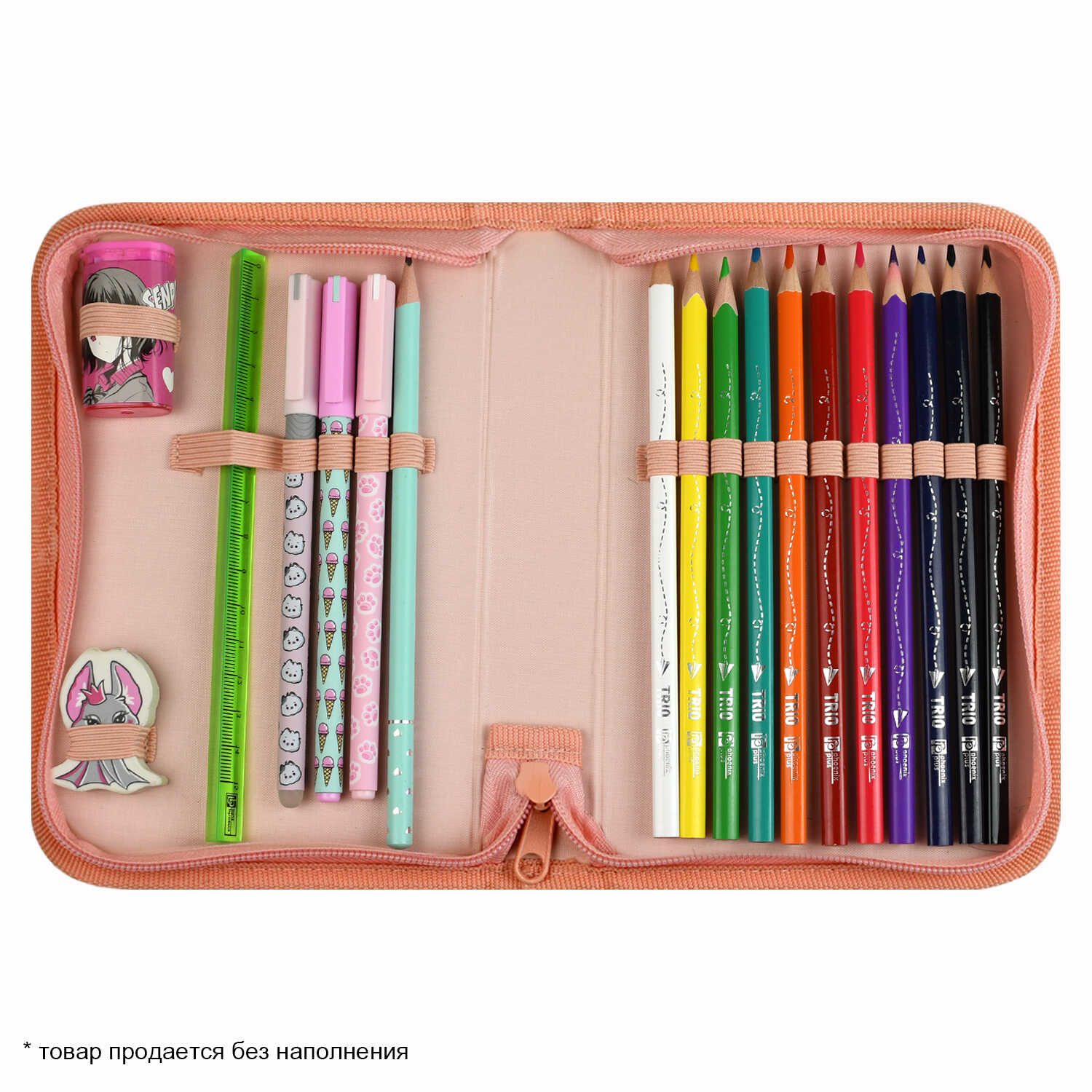 Пенал книжка Феникс + Сердечки на розовом - фото 7