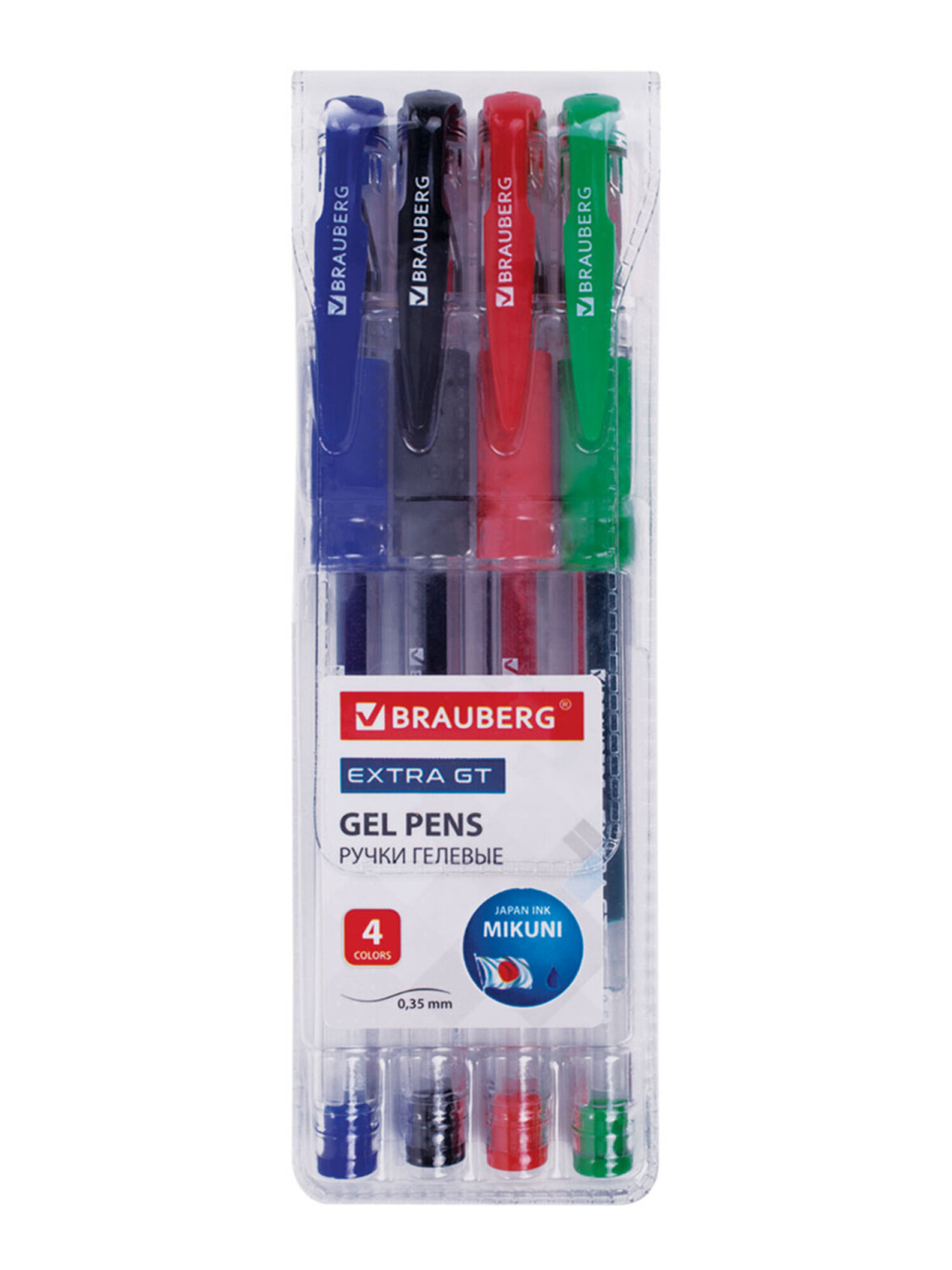 Ручка гелевая Brauberg 4 шт. - фото 6