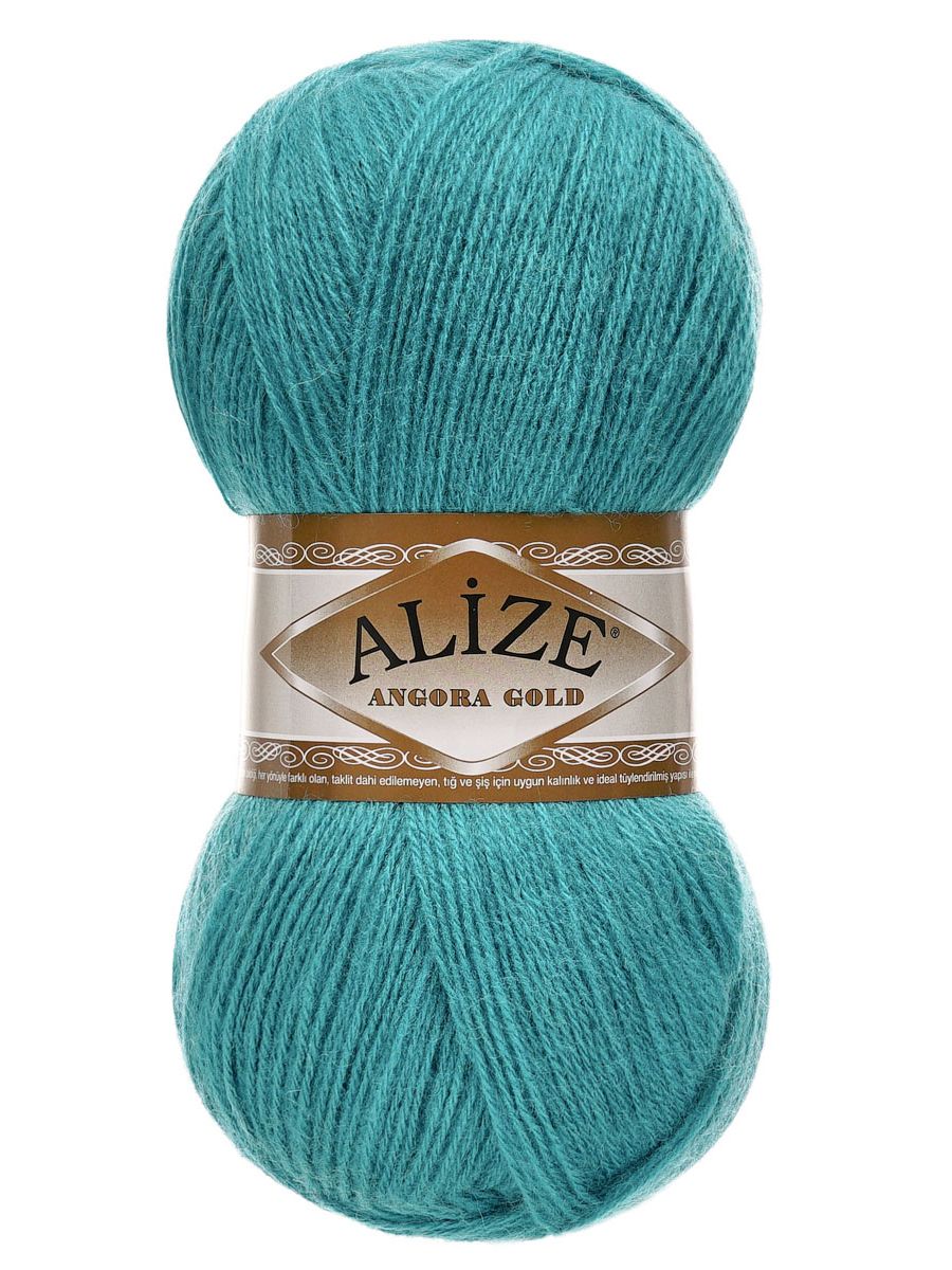 Пряжа Alize мягкая теплая для шарфов кардиганов Angora Gold 100г 550м 5 шт 164 лазурный - фото 4