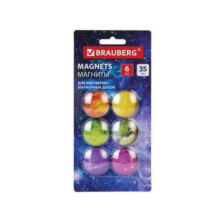 Магнит Brauberg 6 шт.