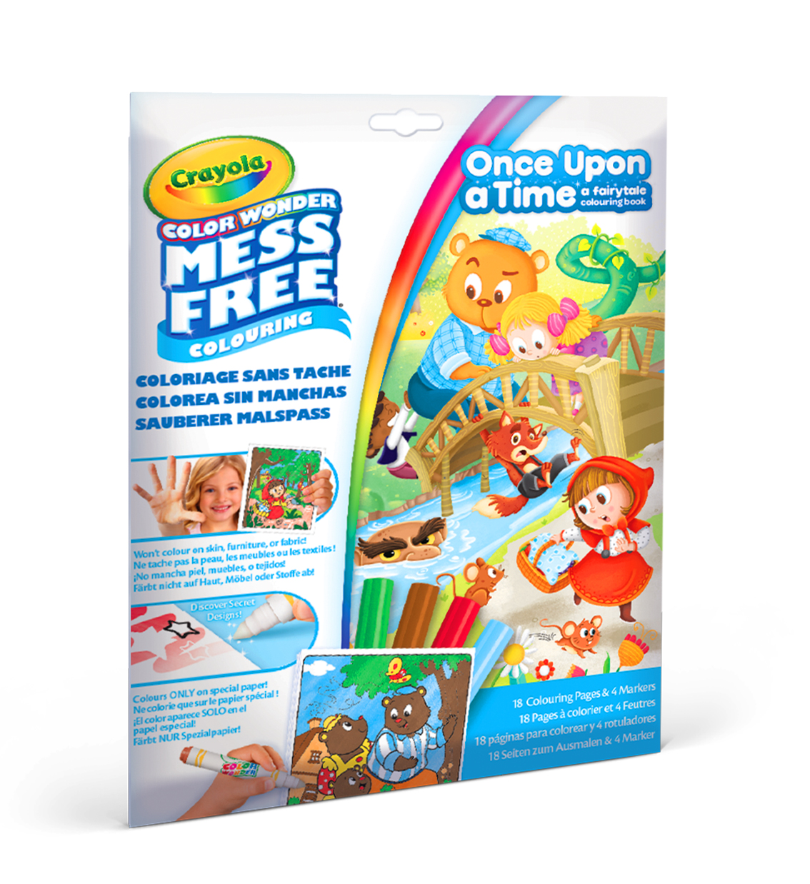 Раскраска с фломастерами Crayola Color Wonder Сказки 4цв - фото 2