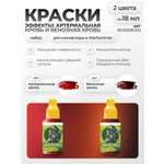 Набор акриловых красок для моделей Jim Scale Эффекты Свежая кровь и Запекшаяся кровь 2 цвета по 18мл