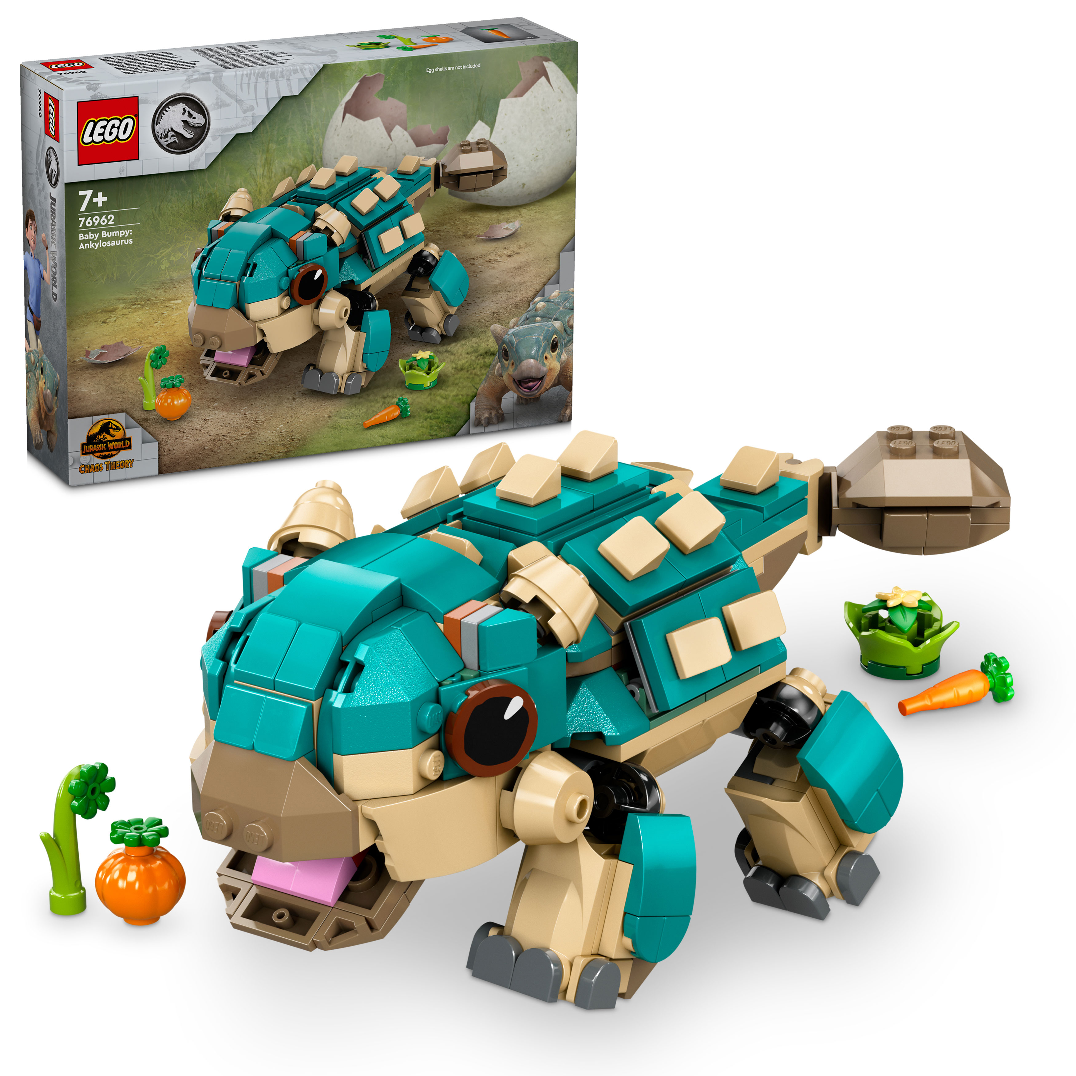 Конструктор LEGO Jurassic World Бэби Бампи: Анкилозавр блочный - фото 1