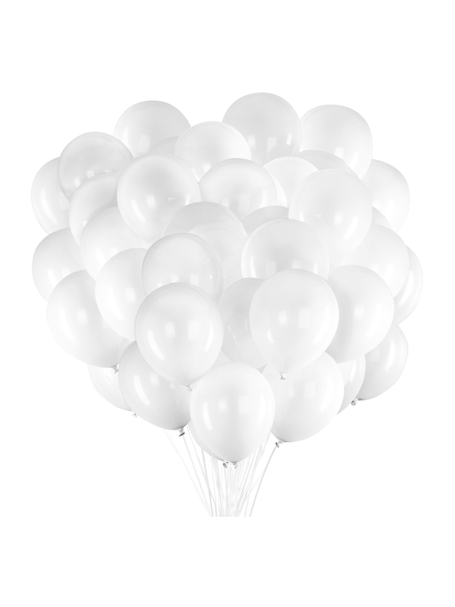 Шары воздушные Brauberg Набор 100 шт для фотозоны на день рождения белые - фото 2
