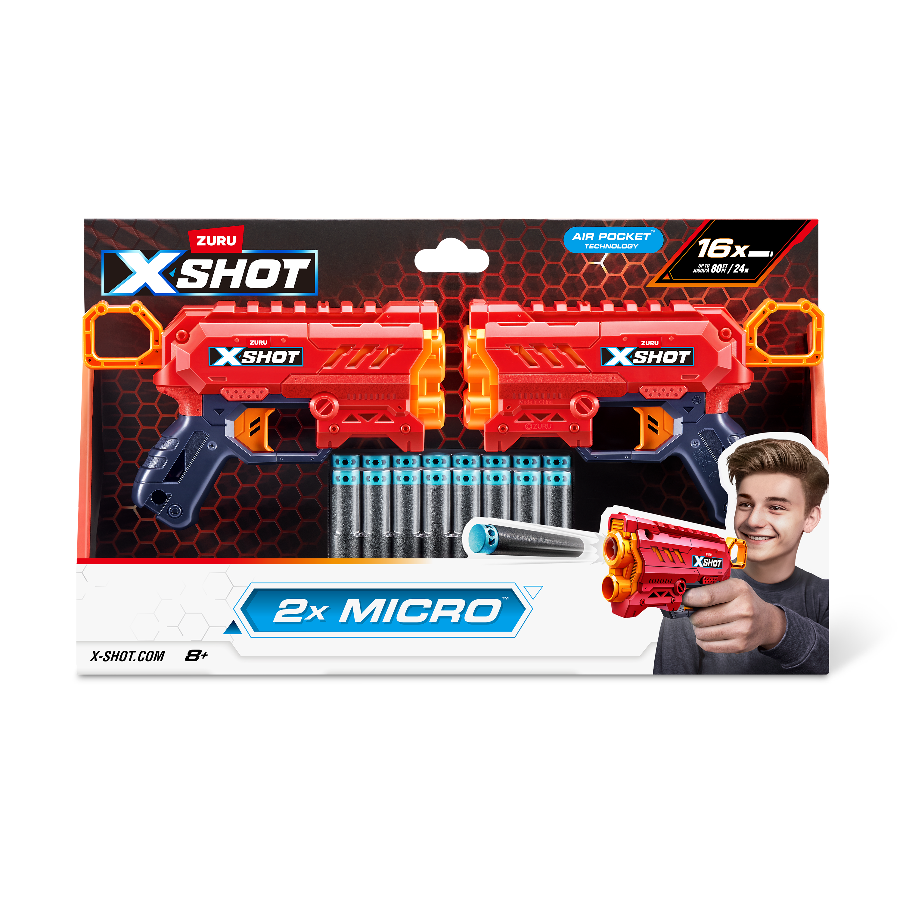 Бластер Zuru XSHOT  Excel Эксель микро 2 бластера - фото 2