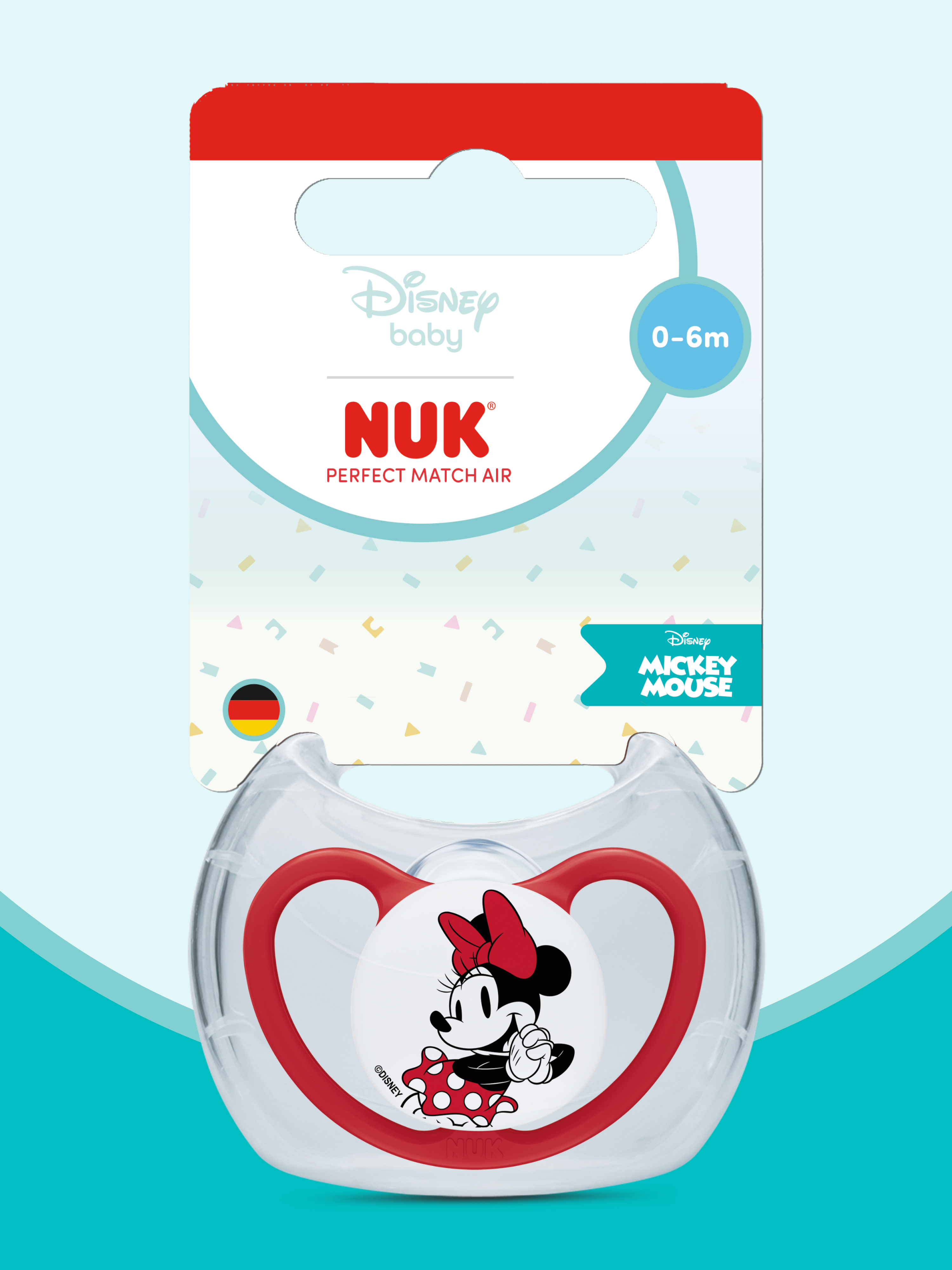 Пустышка Nuk силикон ортодонтическая от 0 мес. 1 шт. - фото 1