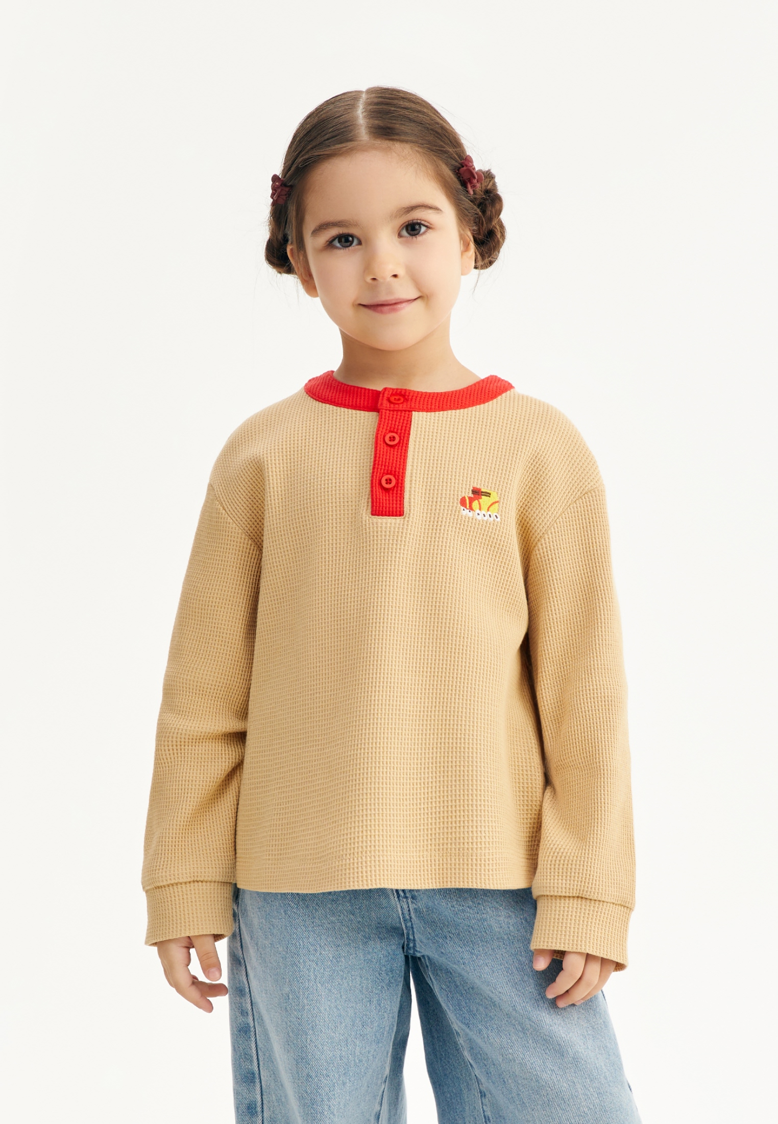 Лонгслив Junion 904463.TSLS0016-Beige-2 - фото 1