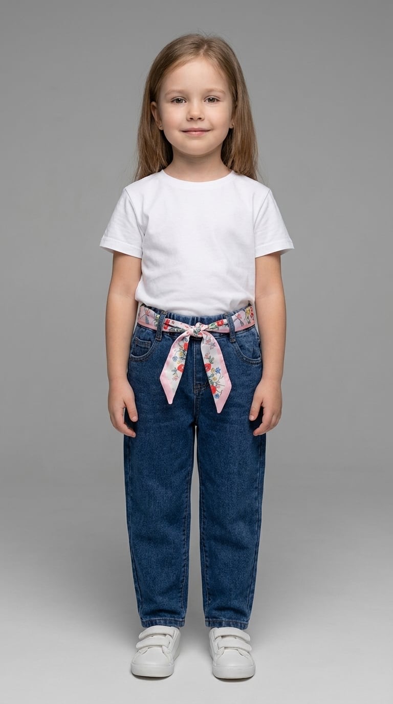 Изображение товара Утепленные детские джинсы Charos с завышенной талией 104