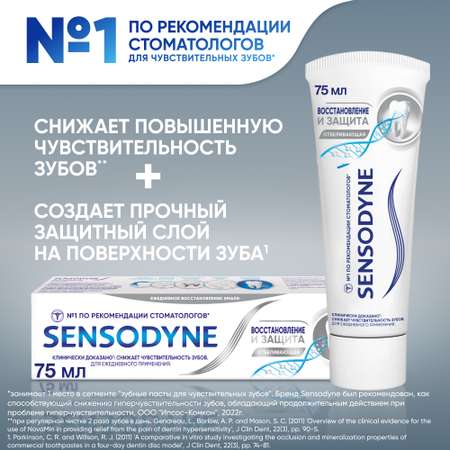 Зубная паста Sensodyne с фтором